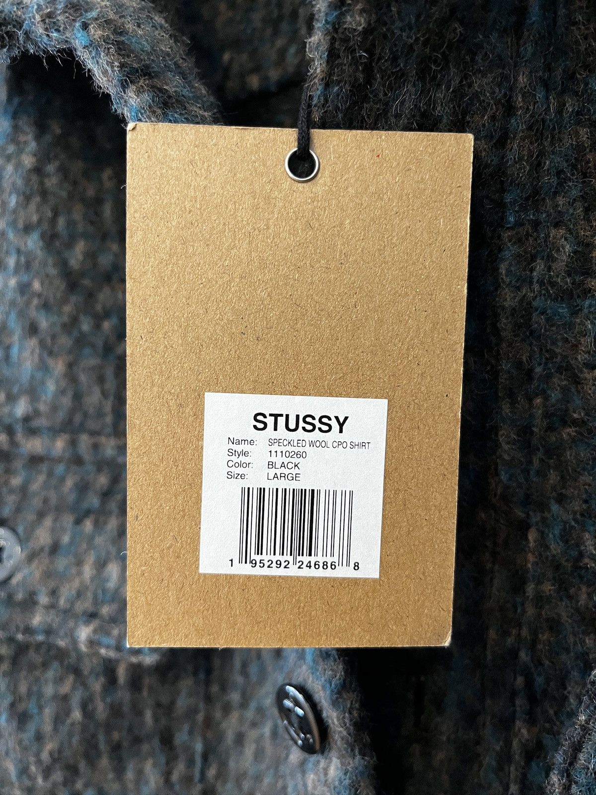 Stussy Stussy Speckled Wool CPO Shirt Size US L / EU 52-54 / 3 - 4 Thumbnail