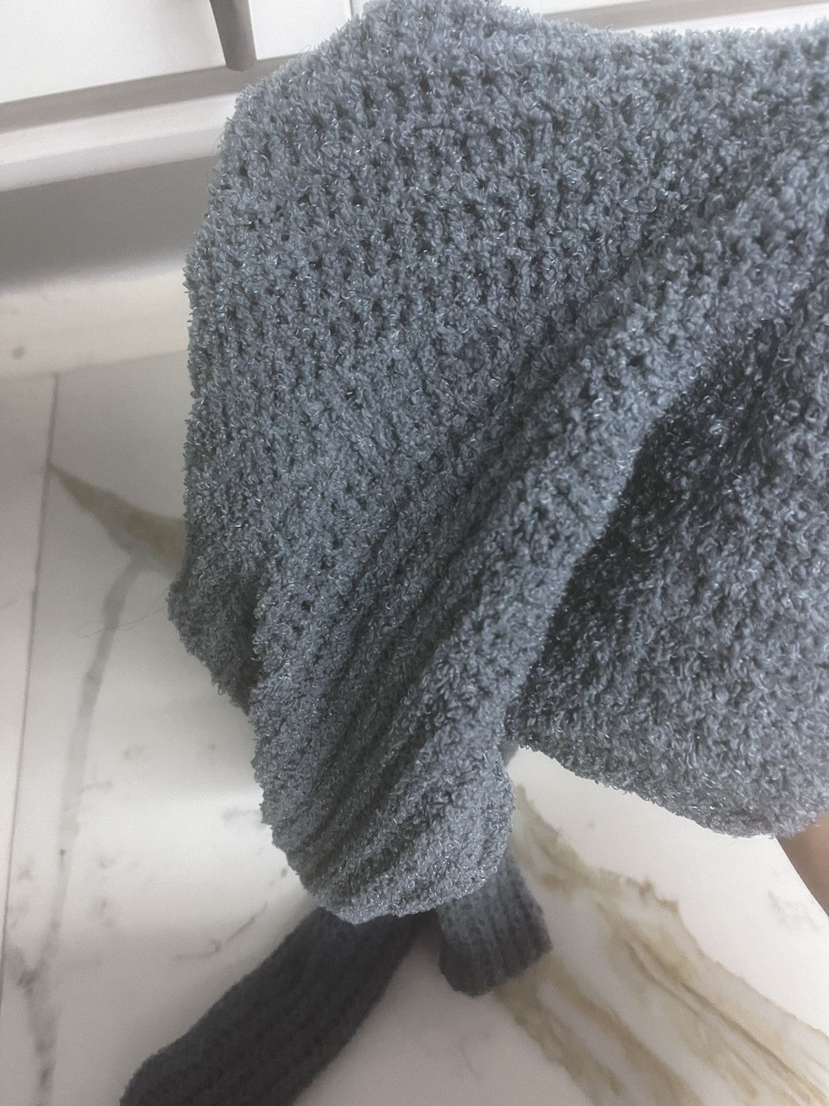 Other Handmade Knitted Grey Mask Size ONE SIZE - 2 Thumbnail