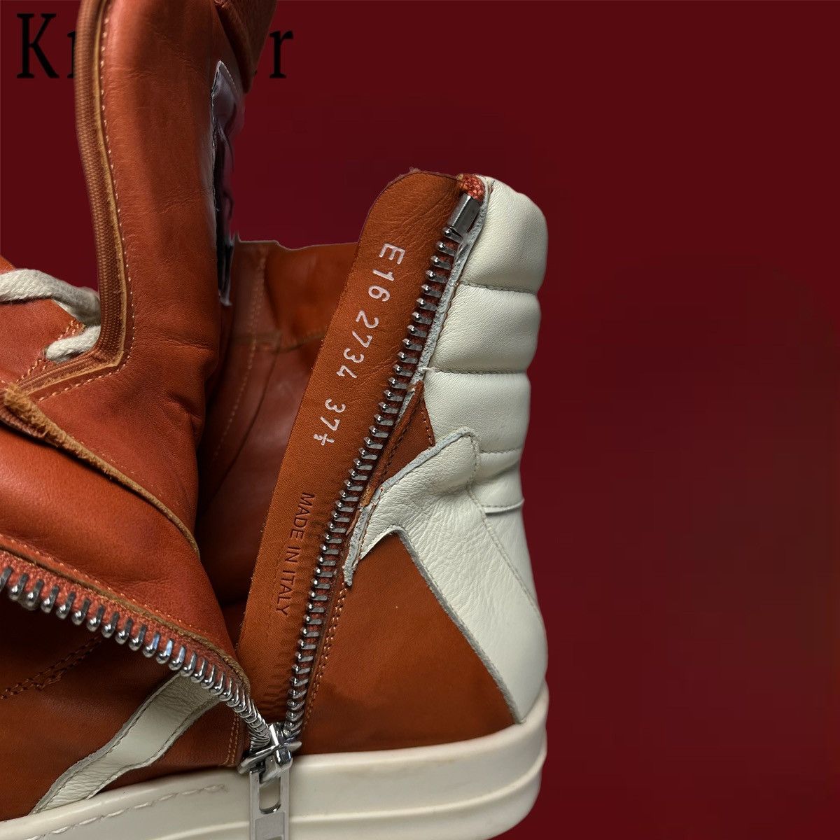 Rick Owens Rick Owens Orange Geobasket 2016 Size US 7.5 / IT 37.5 - 5 Thumbnail