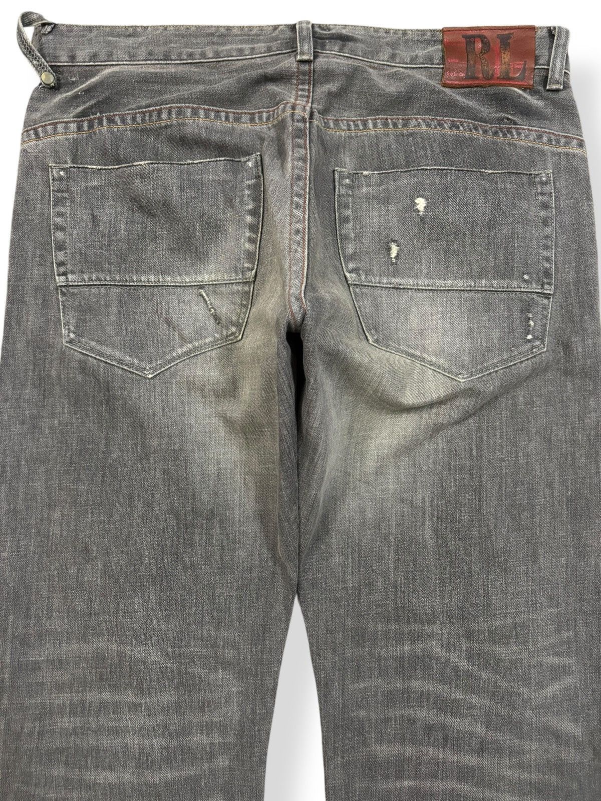 Ralph Lauren Vintage Ralph Lauren RL Faded Classic Fit Distressed Jeans Size US 34 / EU 50 - 10 Thumbnail