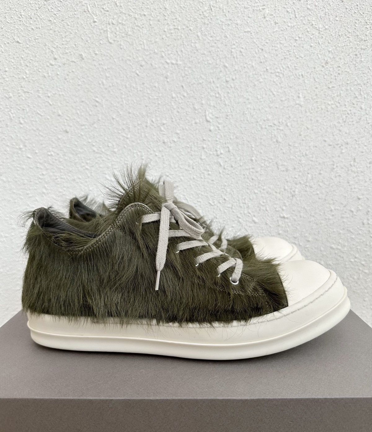 Rick Owens Rick Owens DRKSHDW x Converse Green Horse Hair Show Edition Size US 11 / EU 44 - 1 Thumbnail