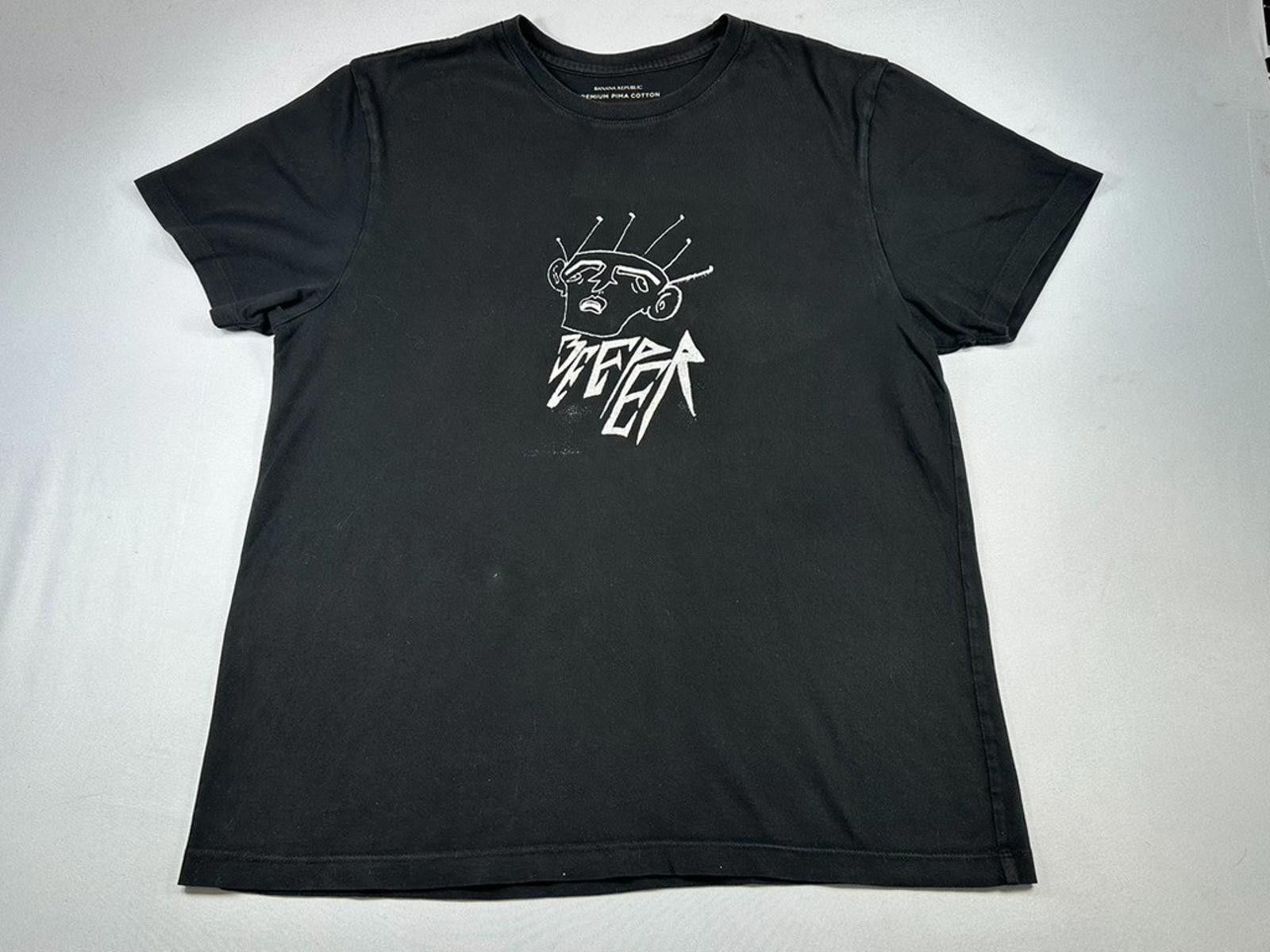 Banana Republic Banana Republic Premium Pima Cotton Black T-Shirt Mens M Size US M / EU 48-50 / 2 - 1 Thumbnail