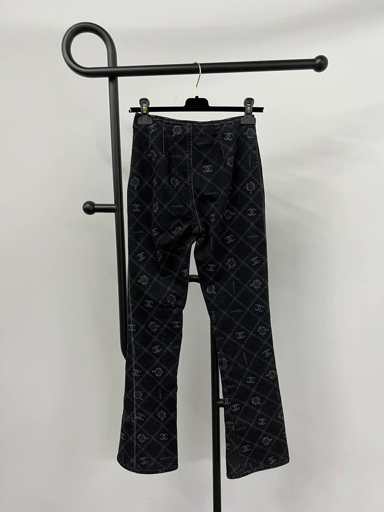Chanel Chanel 23A popular black micro flared jeans Size 42" / US 20 - 2 Thumbnail