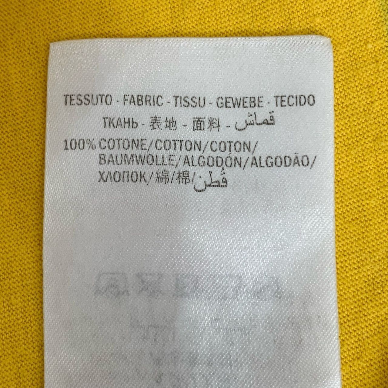 Gucci Gucci Logo Print Round-Neck Yellow Cotton Short-Sleeved T-Sh Size US S / EU 44-46 / 1 - 3 Thumbnail