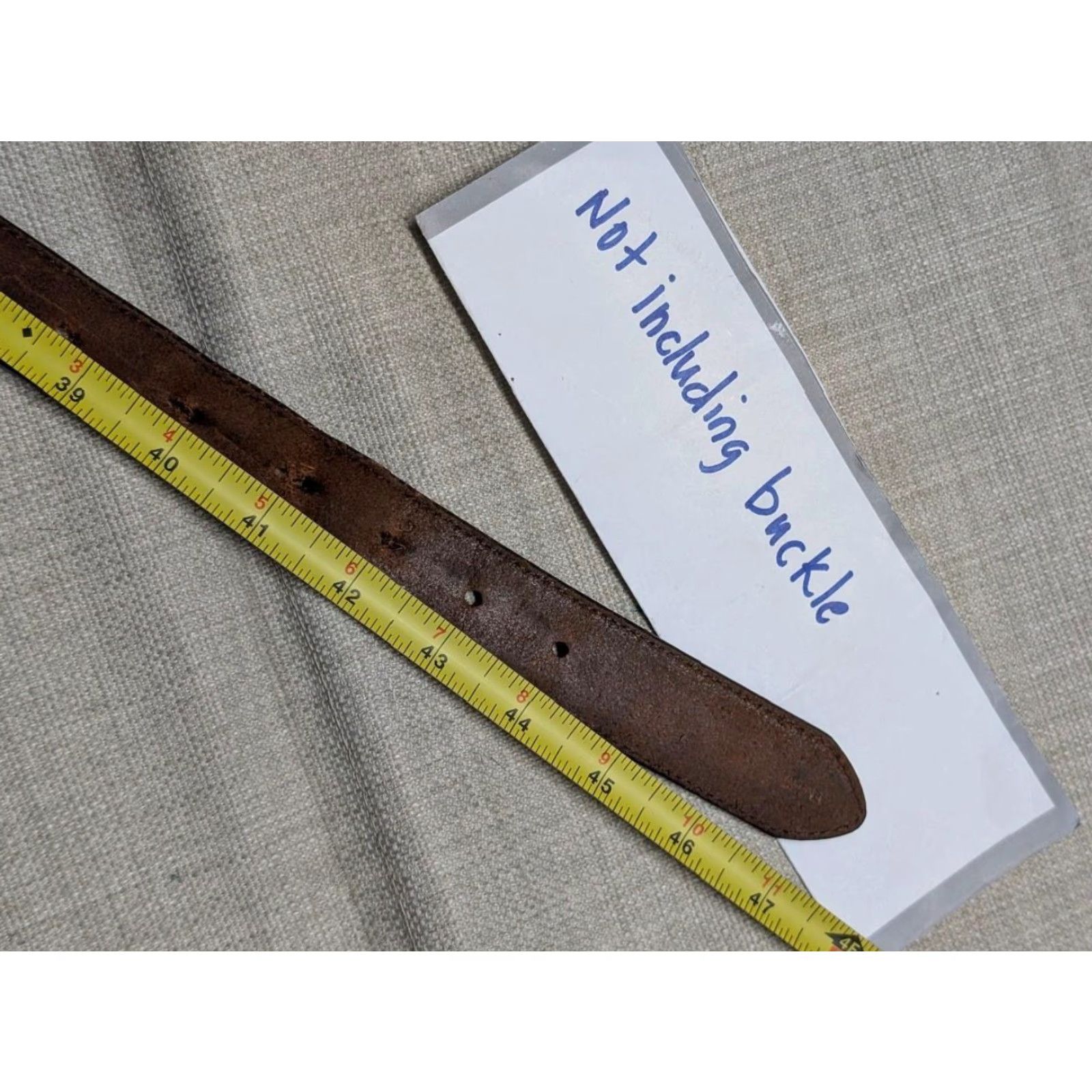 Brighton VINTAGE Brighton leather belt Fisherman brown 42 Mens Belt width 1-1/8" 40-42 Ivy League Concho PREPPY golf FLY FISHING Size 42 - 8 Thumbnail
