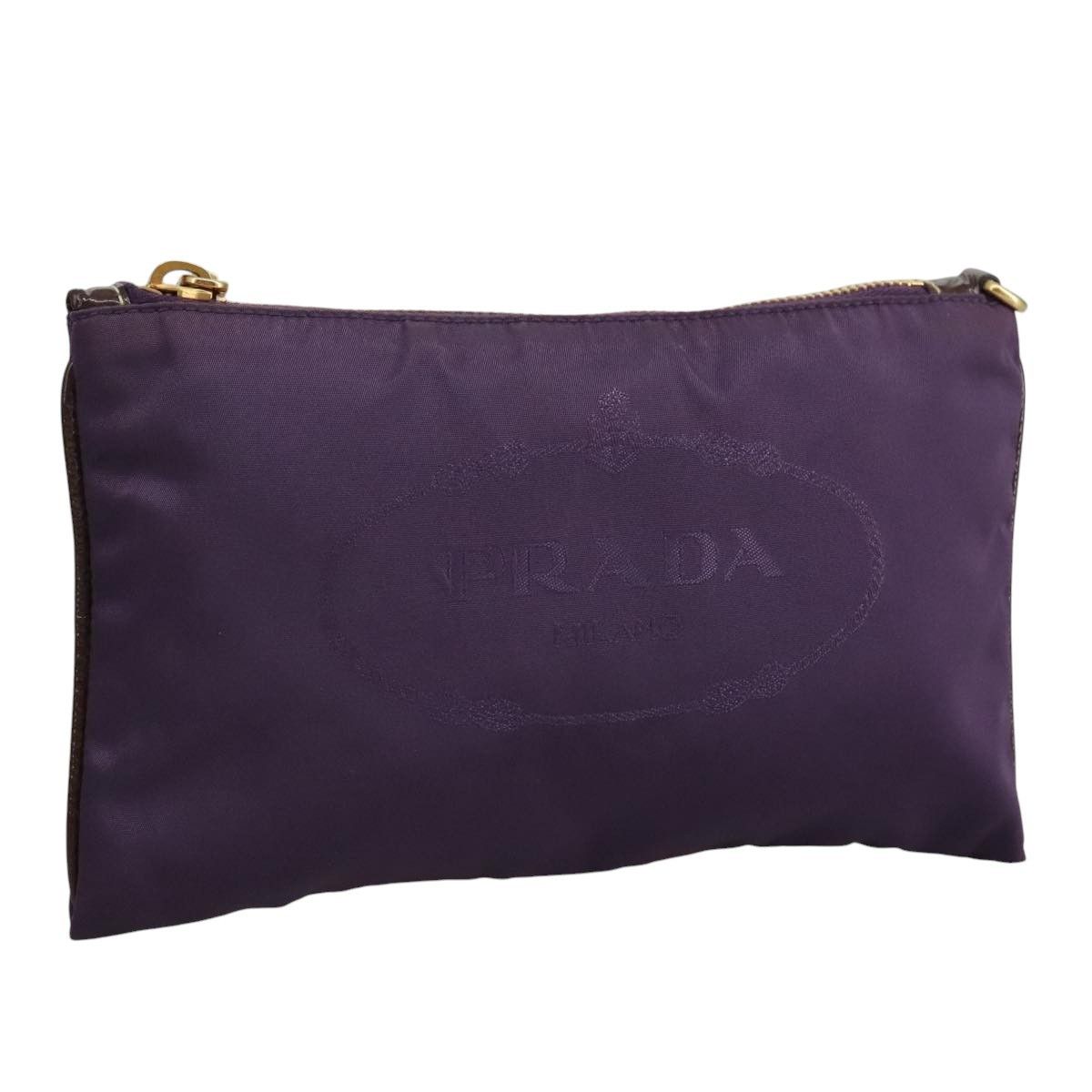 Prada Prada Logo Zip Pouch Tessuto Size ONE SIZE - 1 Thumbnail