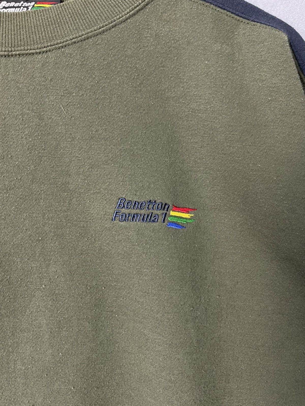 Benetton Vintage Benetton Formula 1 Racing Team Crewneck Sweatshirt Size US L / EU 52-54 / 3 - 3 Thumbnail