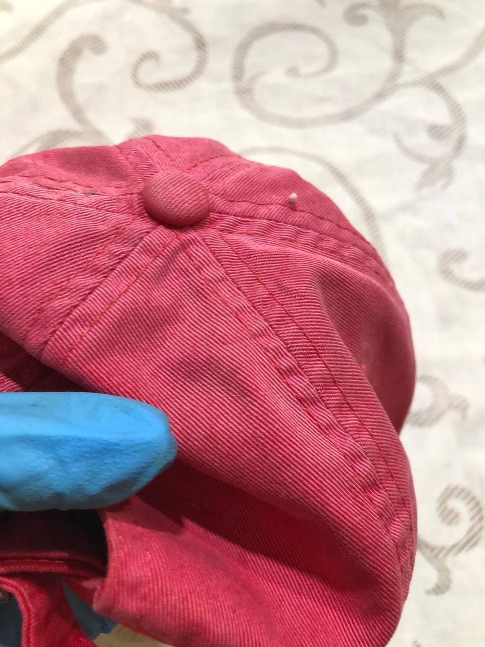 Nike Nike Mini Swoosh Embroidered Pink Washed Dad Cap Hat Size ONE SIZE - 10 Thumbnail
