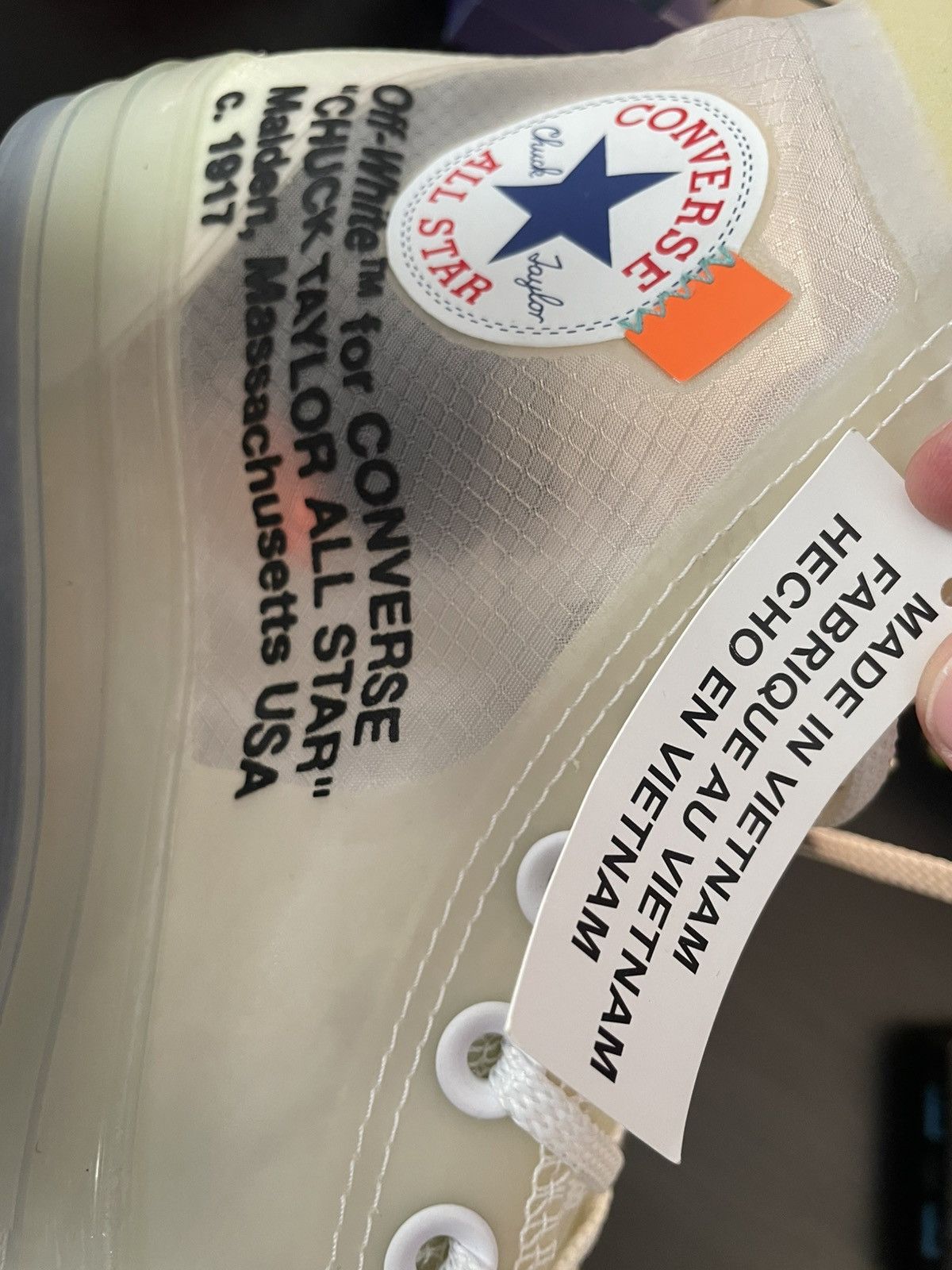 Converse × Off-White The ten Converse hi top all star Size US 8.5 / EU 41-42 - 25 Thumbnail