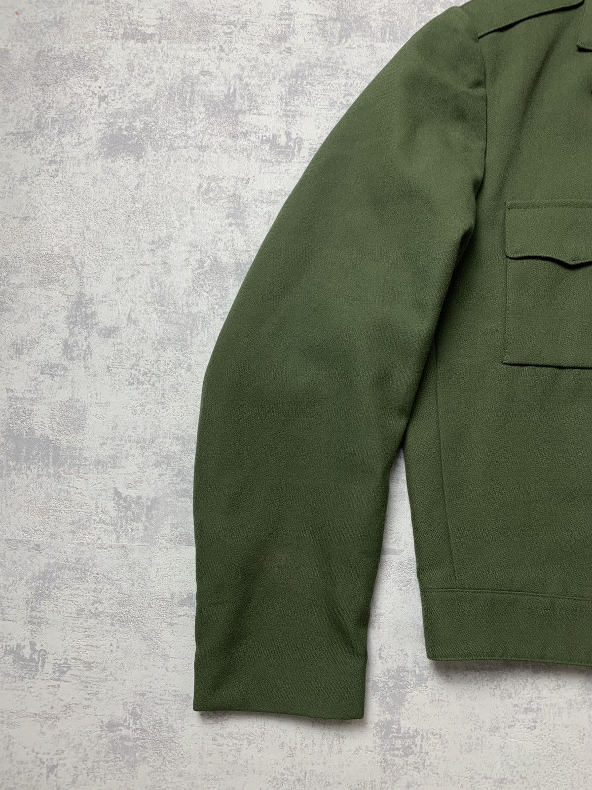 Vintage 80s Cropped Swedish Army Jacket Boxy Vintage Y2K Size US M / EU 48-50 / 2 - 2 Thumbnail