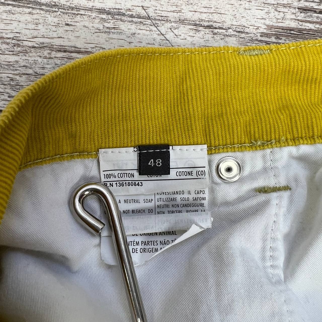 Salvatore Ferragamo Salvatore Ferragamo Сorduroy Yellow Pants Size US 32 / EU 48 - 11 Thumbnail