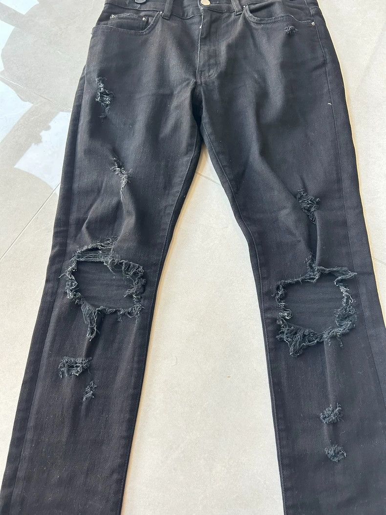 Amiri Amiri Black jeans with holes in both knees 2501-Nextarrow Size US 32 / EU 48 - 2 Thumbnail