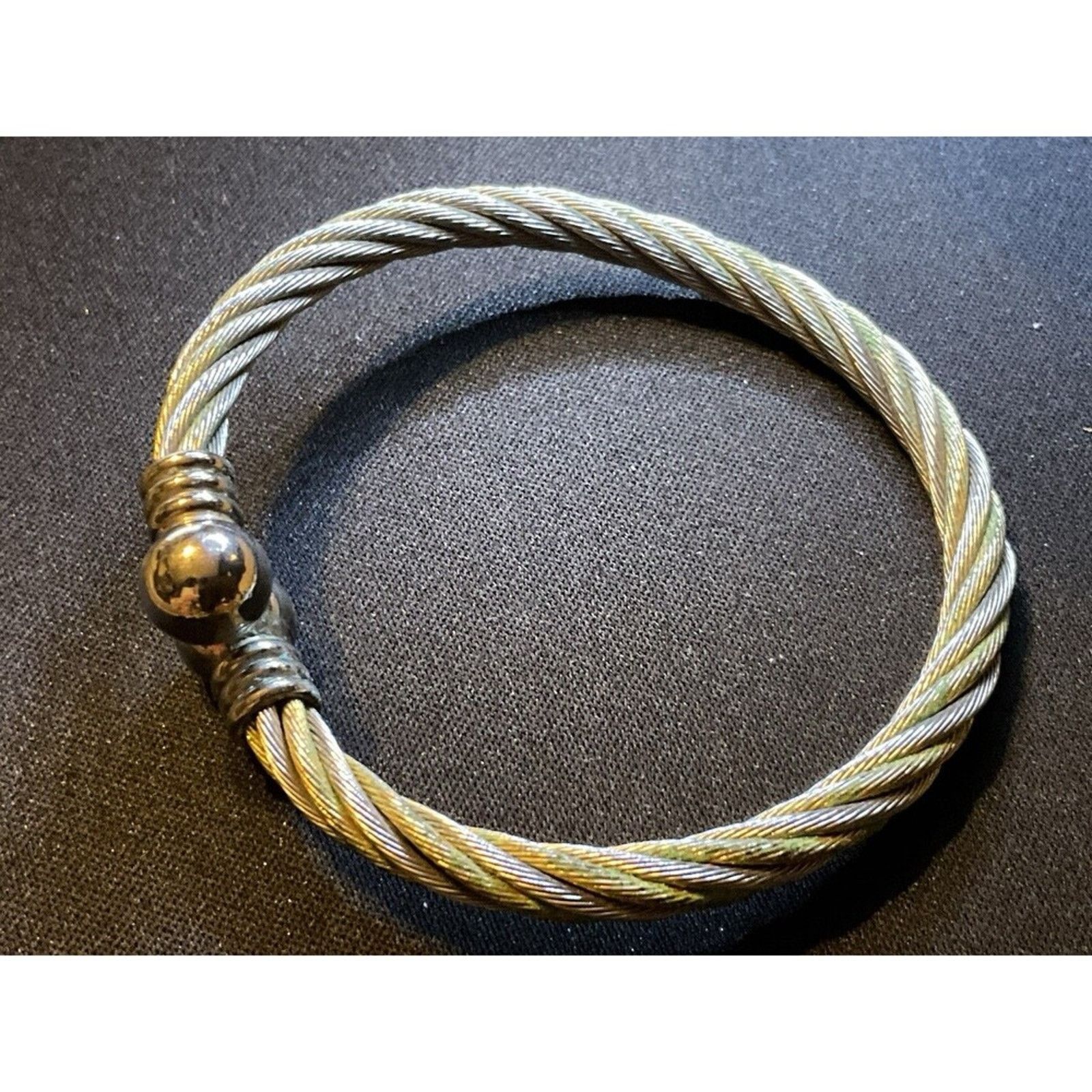Other Stainless Steel Open Twisted Cable Cuff Bracelet Size ONE SIZE - 5 Thumbnail