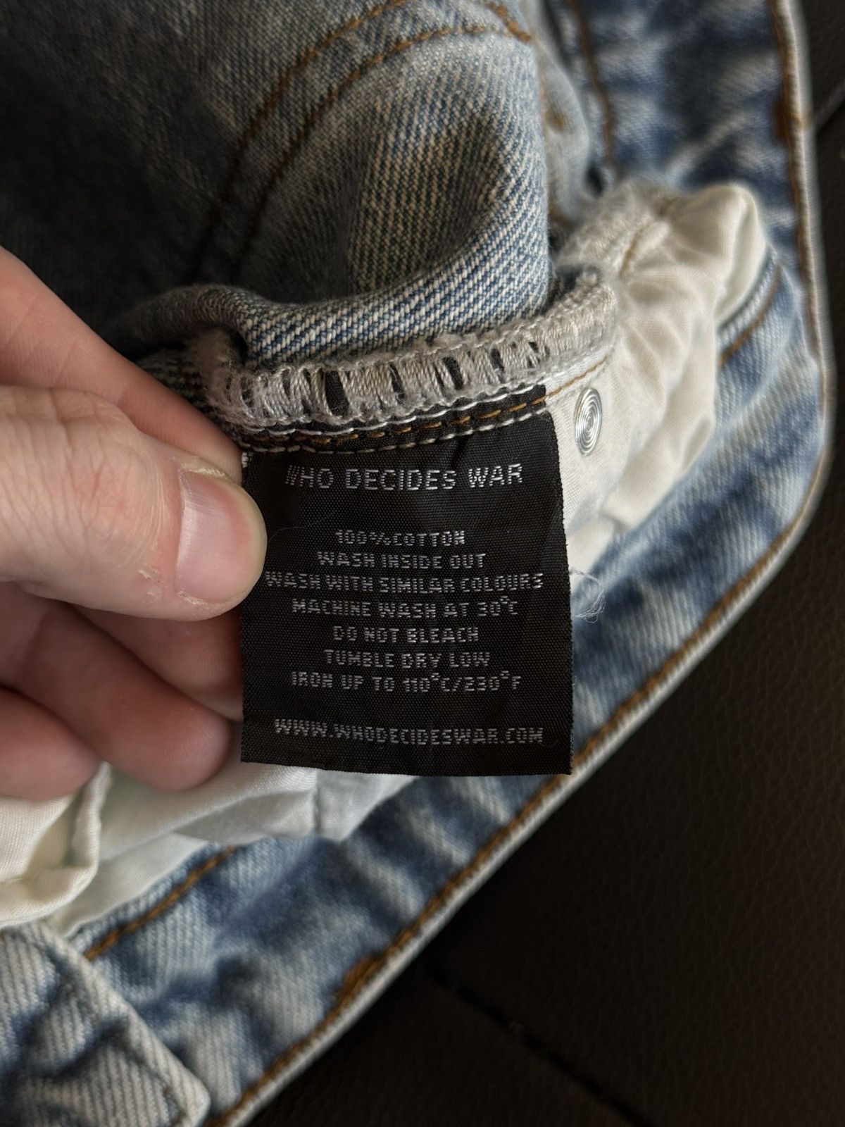 Who Decides War Who Decides War Virtuous Wide Leg Denim Jeans Size 30 Size US 30 / EU 46 - 10 Thumbnail