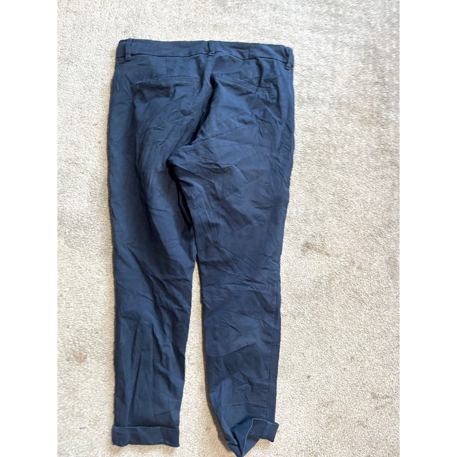 Old Navy Old Navy Blue Pixie Skinny High-Rise Ankle Pants Women Size 4 Pockets Functional Pocket Crop 90s Vintage? Size 27" / US 4 / IT 40 - 4 Thumbnail