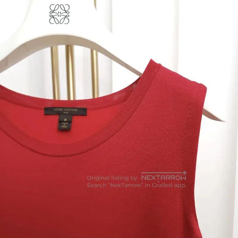 Louis Vuitton Louis Vuitton Red Wool Blend Dress for Ladies . Size S / US 4 / IT 40 - 9 Thumbnail