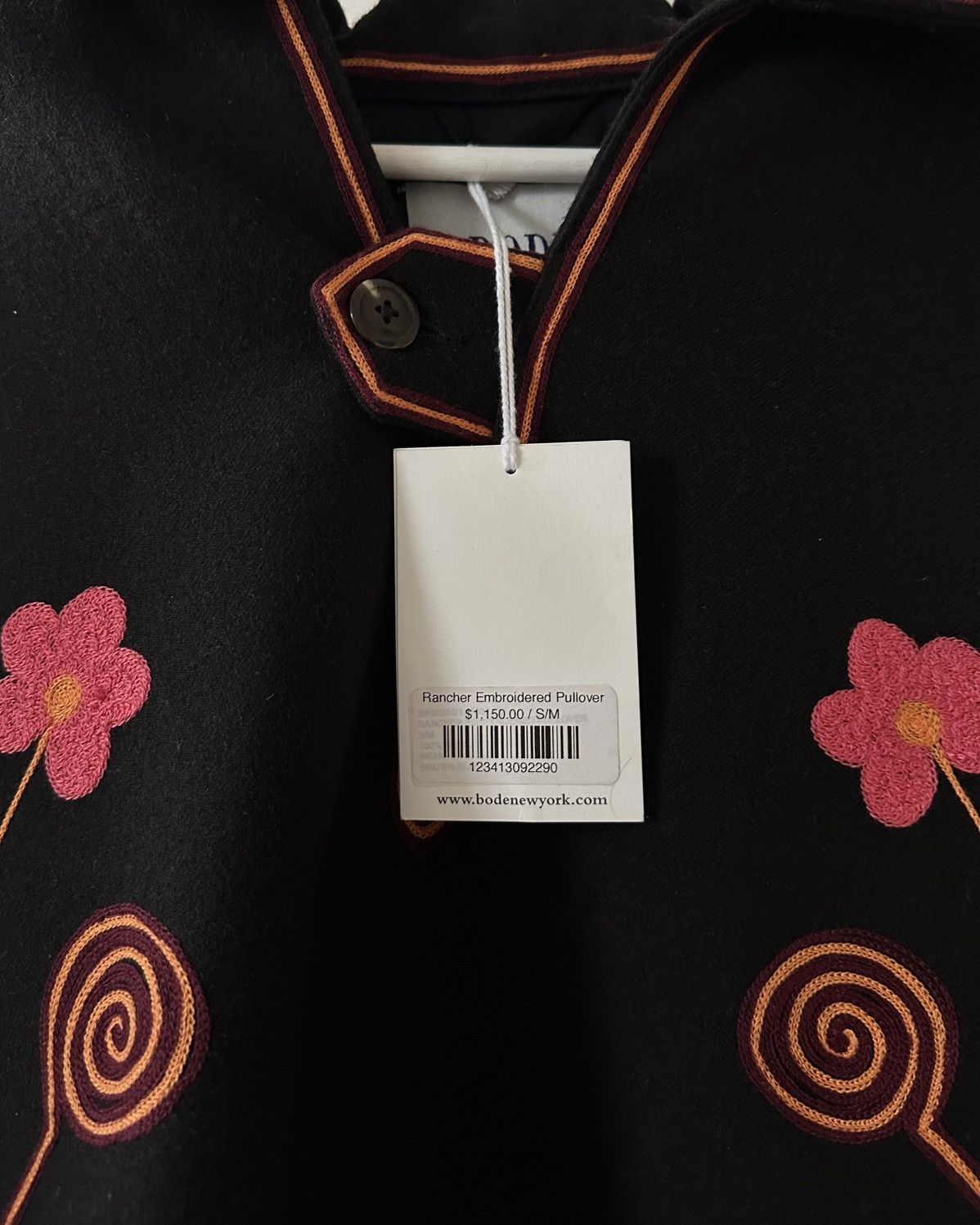 Bode Bode FW21 Rancher Embroidered Wool Pullover – NWT Size US M / EU 48-50 / 2 - 4 Thumbnail