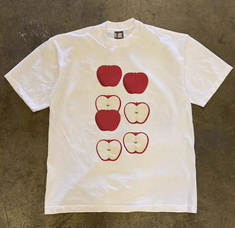 Vintage Apple print casual vintage cotton t-shirt Size US L / EU 52-54 / 3 - 1 Thumbnail