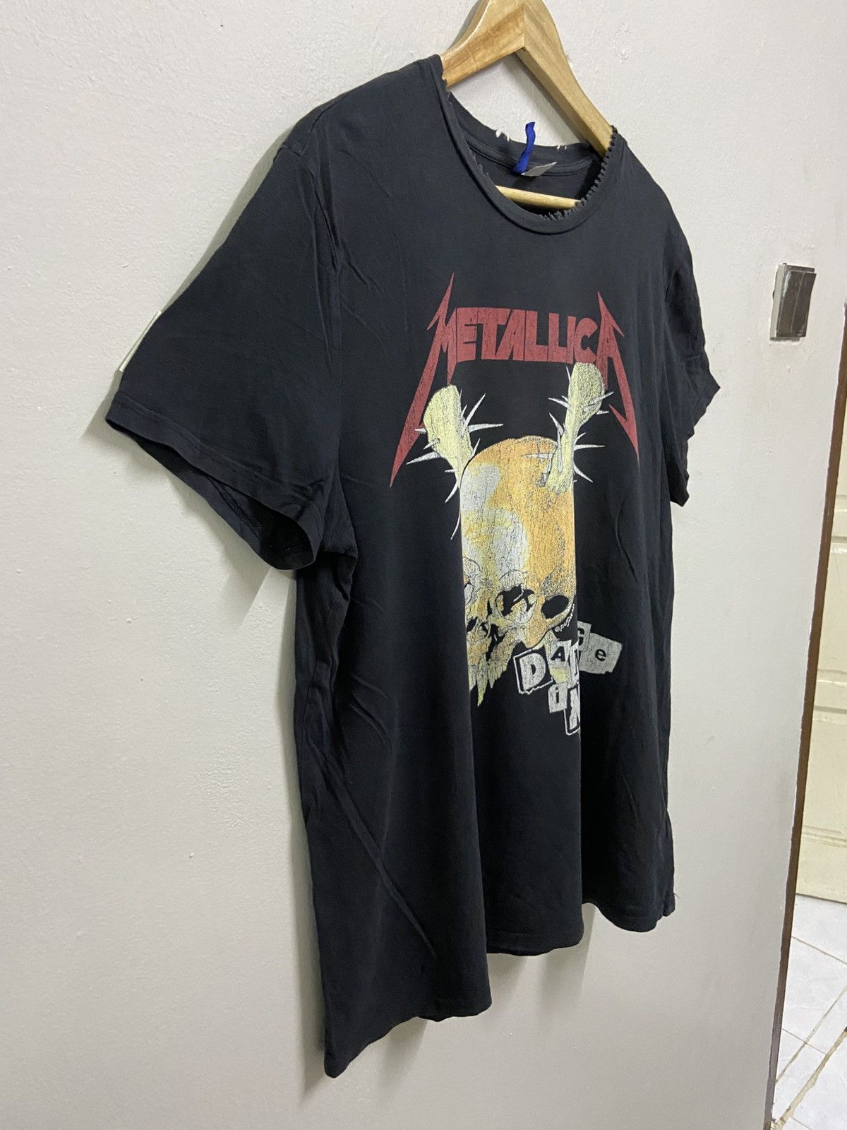 Band Tees × Metallica × Vintage Distressed Metallica Pushead metal band tee vintage reprint Size US L / EU 52-54 / 3 - 5 Thumbnail