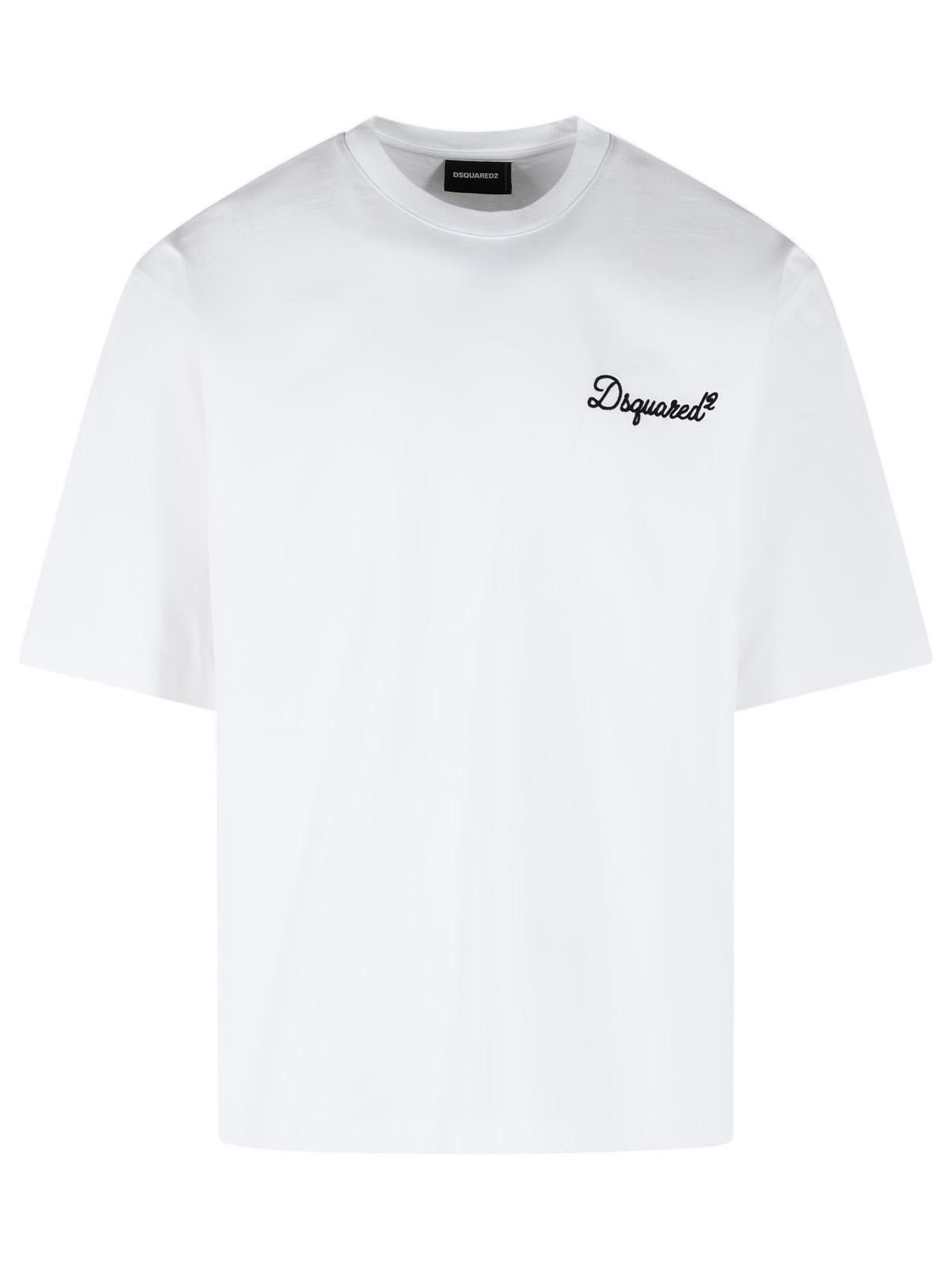 Dsquared2 DSQUARED2 White Cotton T-Shirt Size US S / EU 44-46 / 1 - 1 Thumbnail