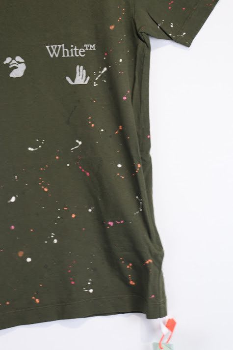 Off-White o1rshd1 Vintage Pant Short Sleeve Tee in Green Size US XXS / EU 40 - 4 Thumbnail