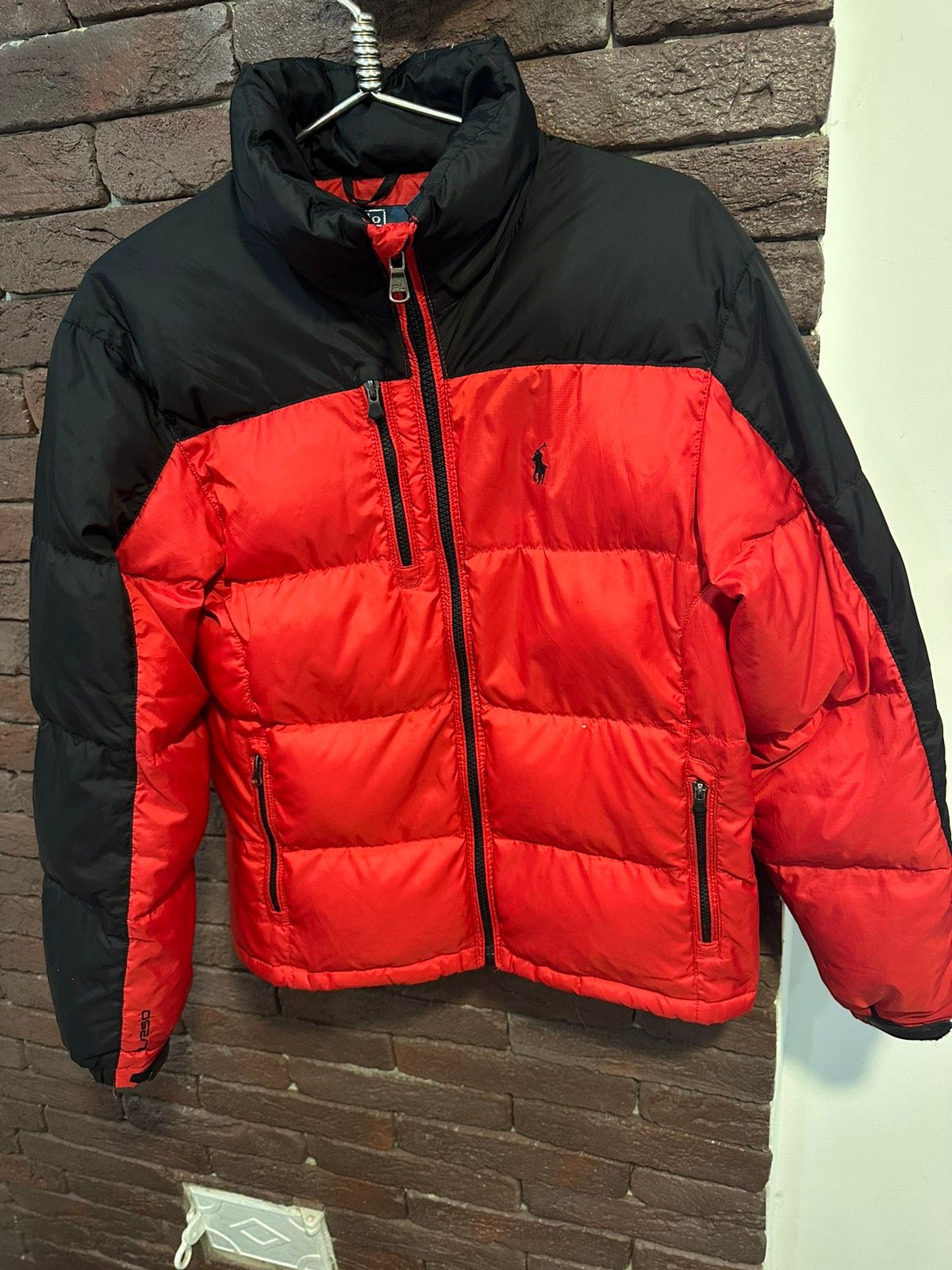 Pre-owned Polo Ralph Lauren X Vintage Polo Ralph Laurent Down Puffer Jacket Y2k Rl/250 In Red