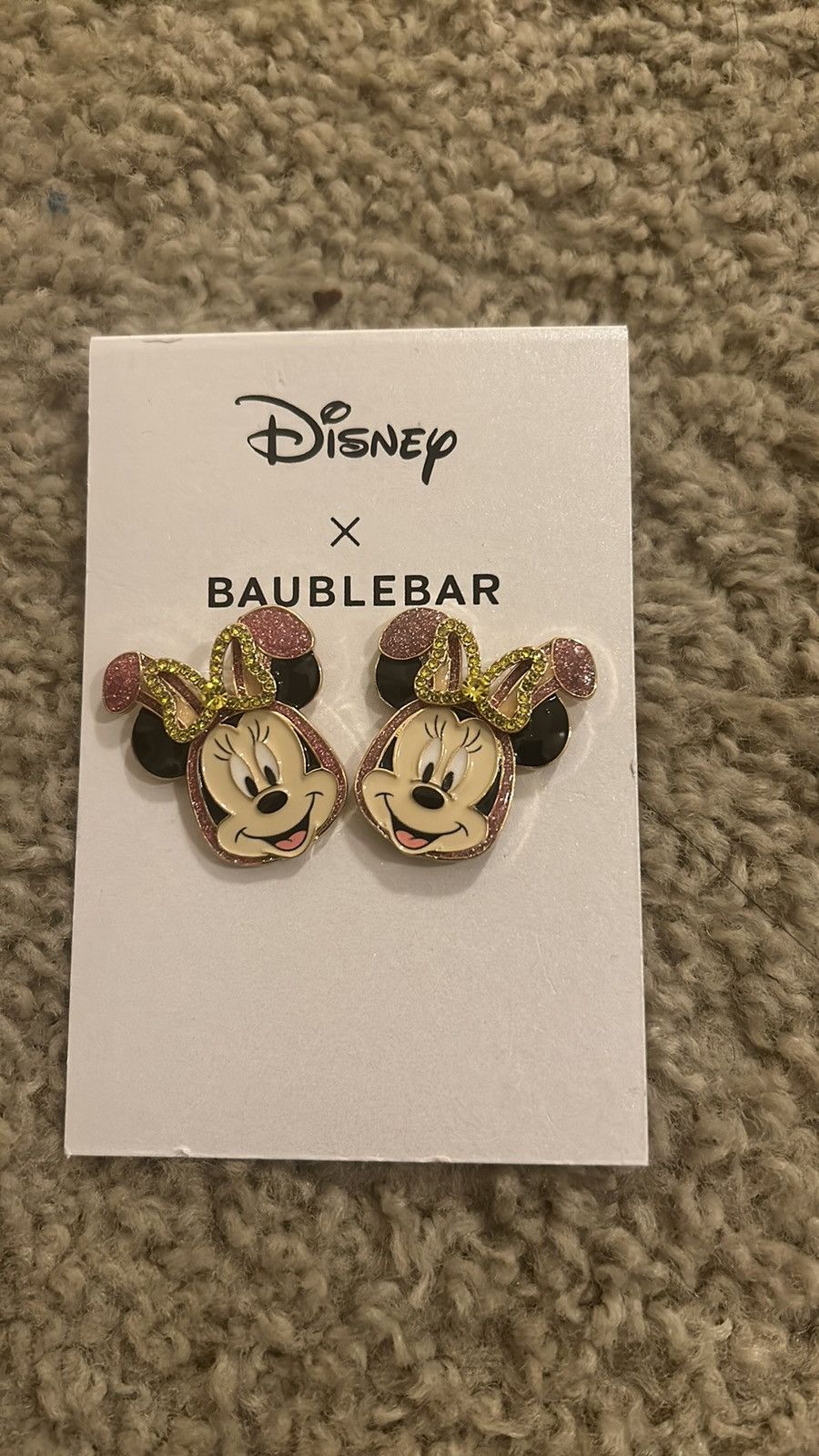Disney Baublebar x Disney Minnie Mouse Crystal Easter Earrings Size ONE SIZE - 2 Thumbnail