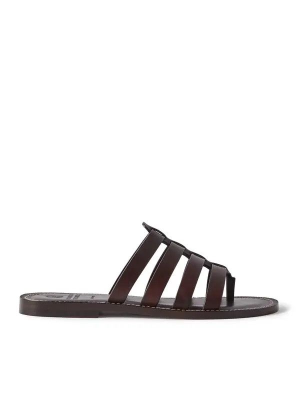 Brunello Cucinelli o1la1rc1a0325 Slippers in Brown Size US 7 / EU 40 - 2 Thumbnail