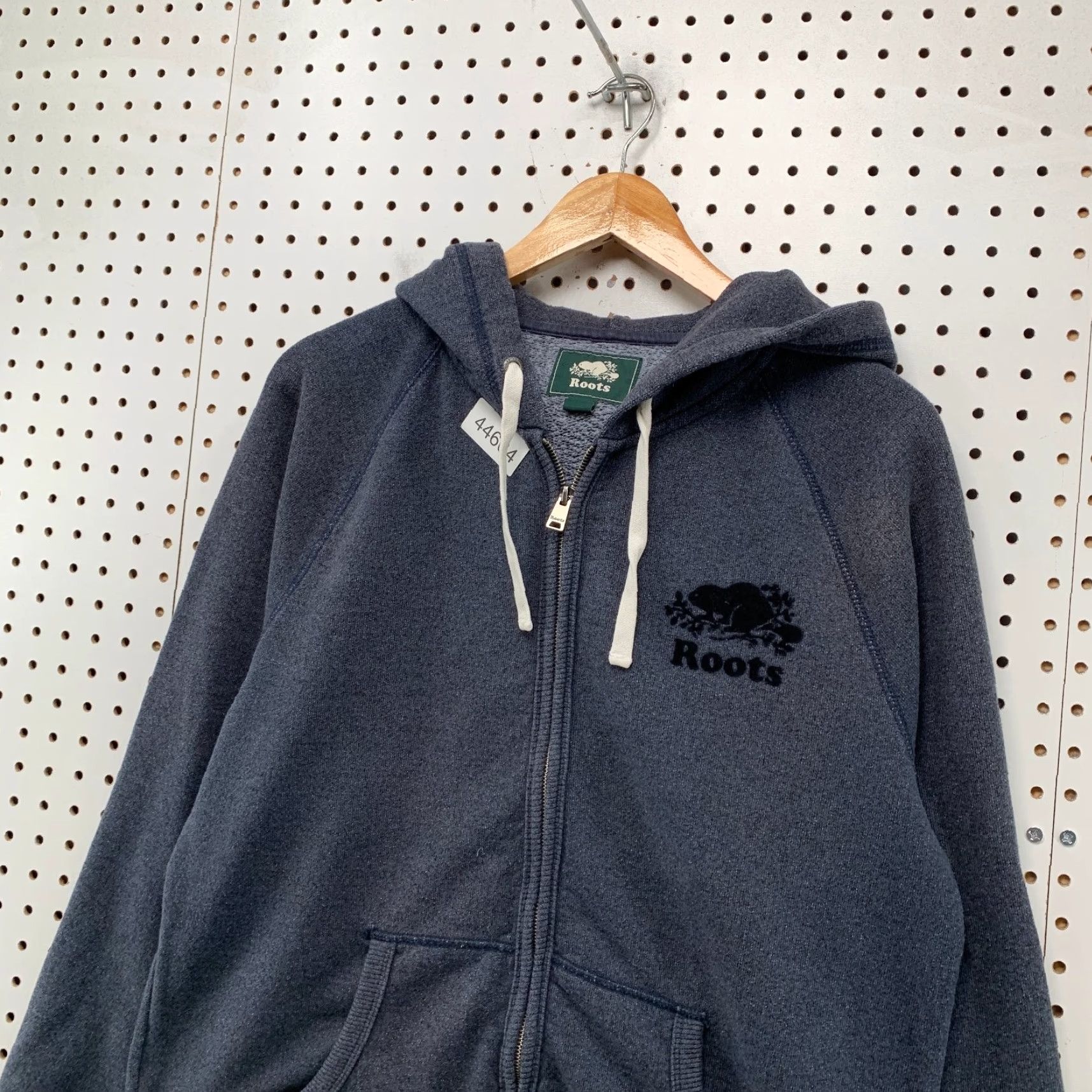 Roots Roots Hoodie Mens Large Gray Logo Fleece Zip Hooded Sweatshirt Outdoor Shirt Size US L / EU 52-54 / 3 - 4 Thumbnail
