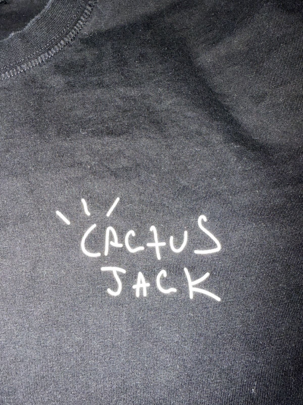 Travis Scott Black Cactus Jack tee Size US M / EU 48-50 / 2 - 2 Thumbnail
