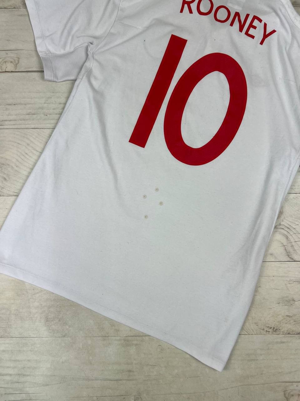 Umbro Vintage Umbro England 2009 2010 Rooney #10 Home Shirt Jersey Size US XL / EU 56 / 4 - 12 Thumbnail