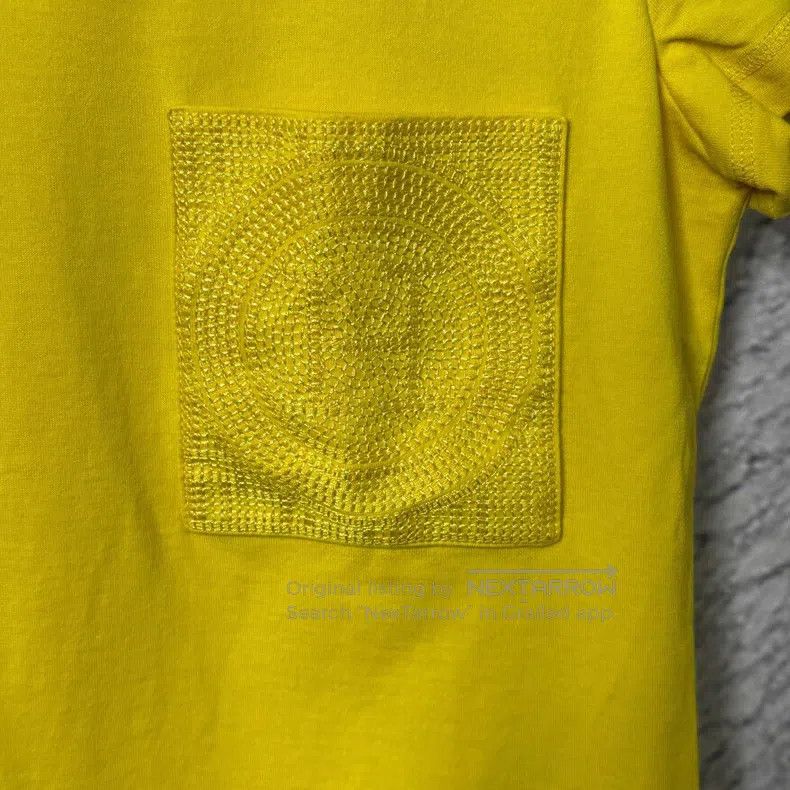Hermes Hermes Solid Color Pocket Short Sleeve T-Shirt, Yellow Size XXS / US 00 / IT 34 - 4 Thumbnail