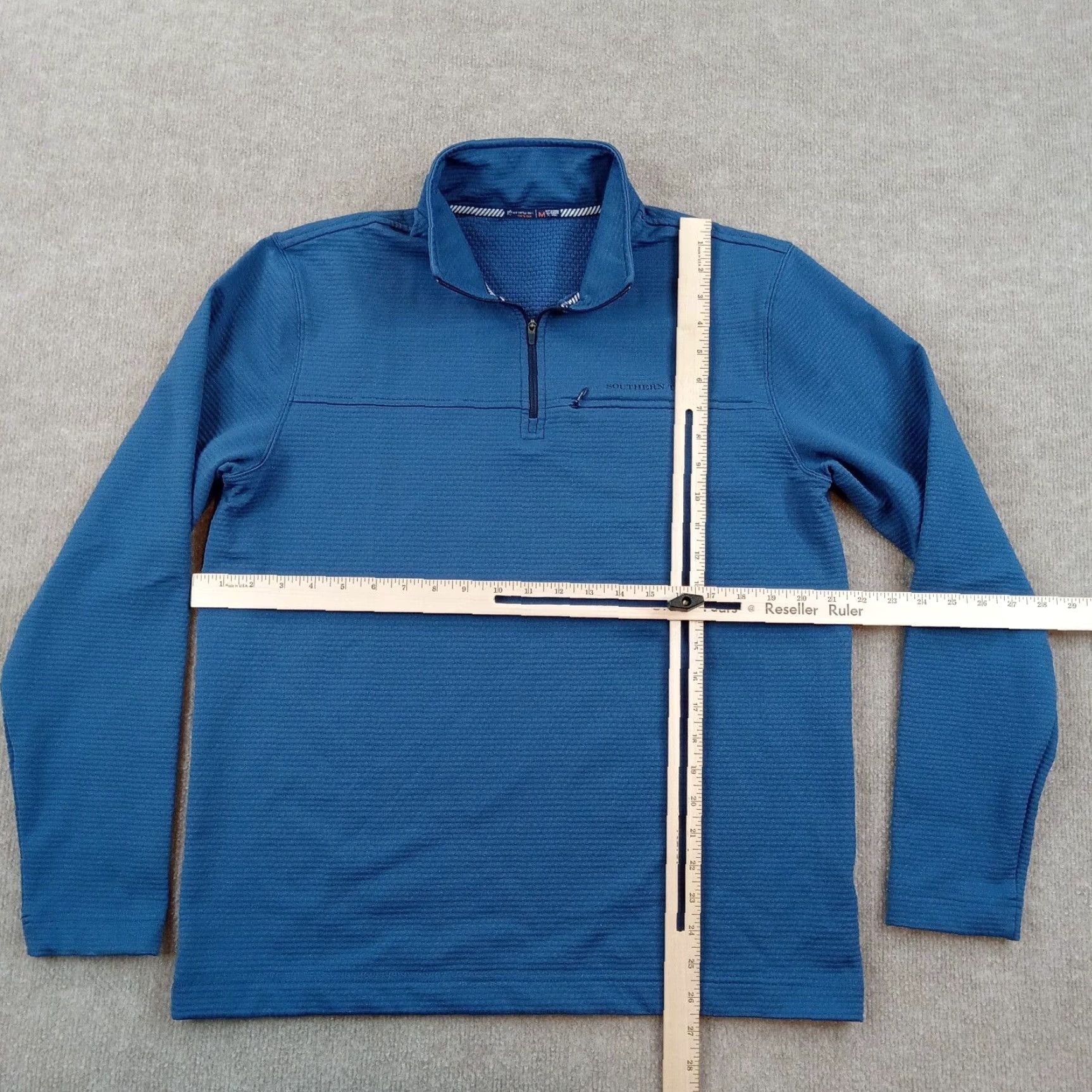 Southern Tide Southern Tide Sweater Mens M Blue 1/4 Zip Mock Neck Pullover Long Sleeve Size US M / EU 48-50 / 2 - 2 Thumbnail