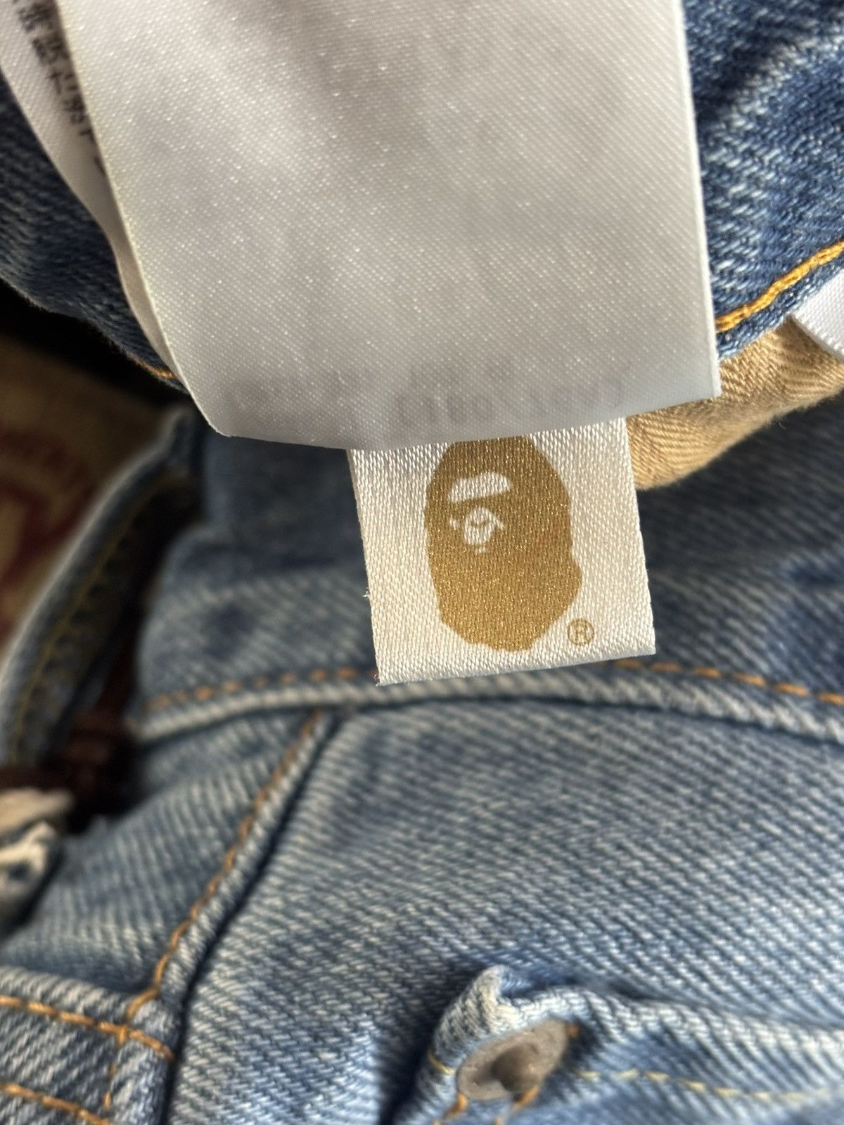 Bape Authentic ape bape shark loose fit 13 OZ denim pants new Size US 34 / EU 50 - 8 Thumbnail