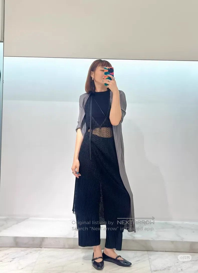 Issey Miyake Issey Miyake Basic Dark Gray Long Cardigan Size XL / US 12-14 / IT 48-50 - 8 Thumbnail