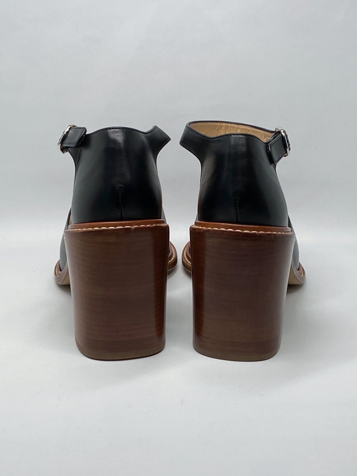 Gabriela Hearst Gabriela Hearst Beau Leather Ankle-Strap Sandals size 41 Size US 11 / IT 41 - 9 Thumbnail