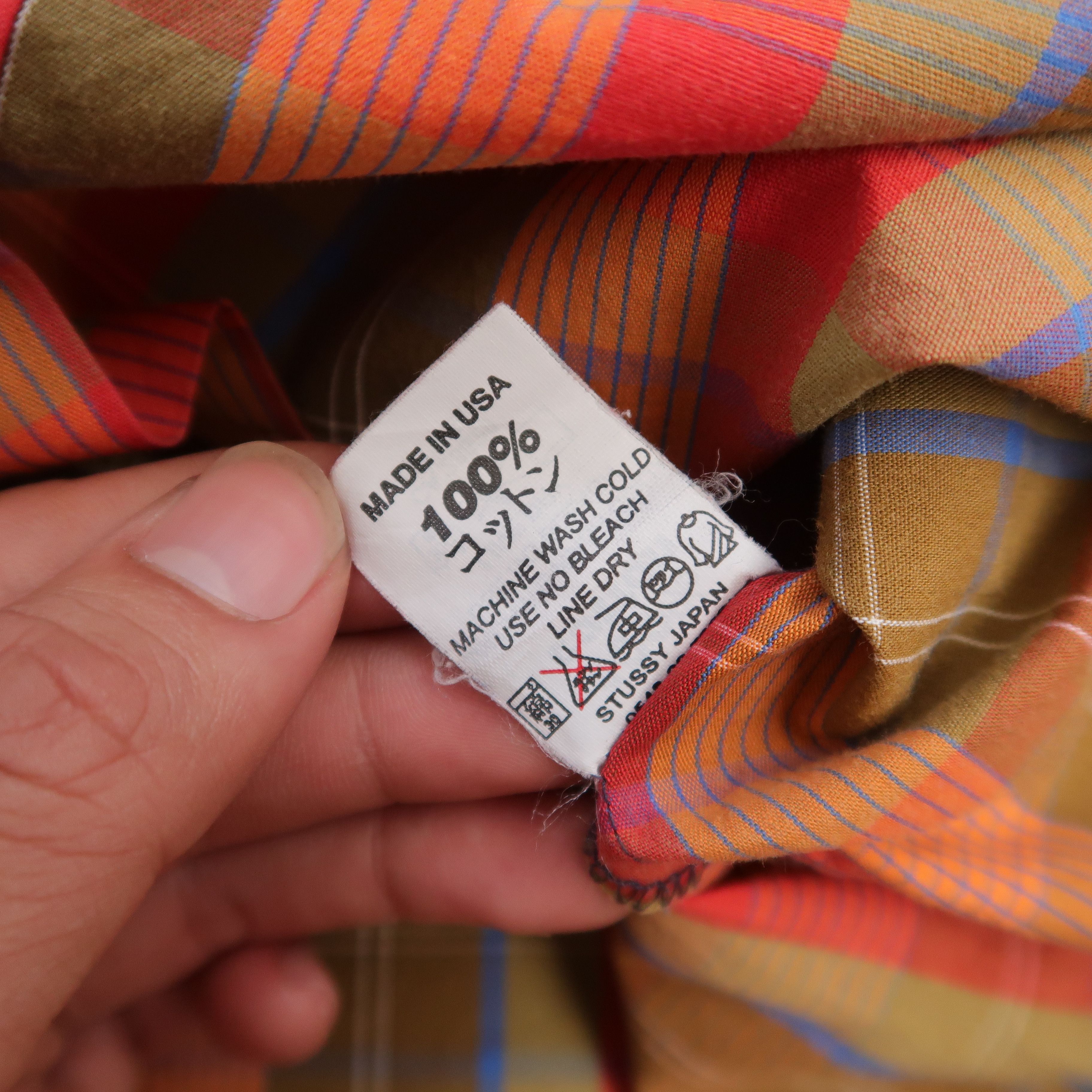 Stussy VTG 90s Old Stussy Psychedelic Check Shirt Size US M / EU 48-50 / 2 - 15 Thumbnail