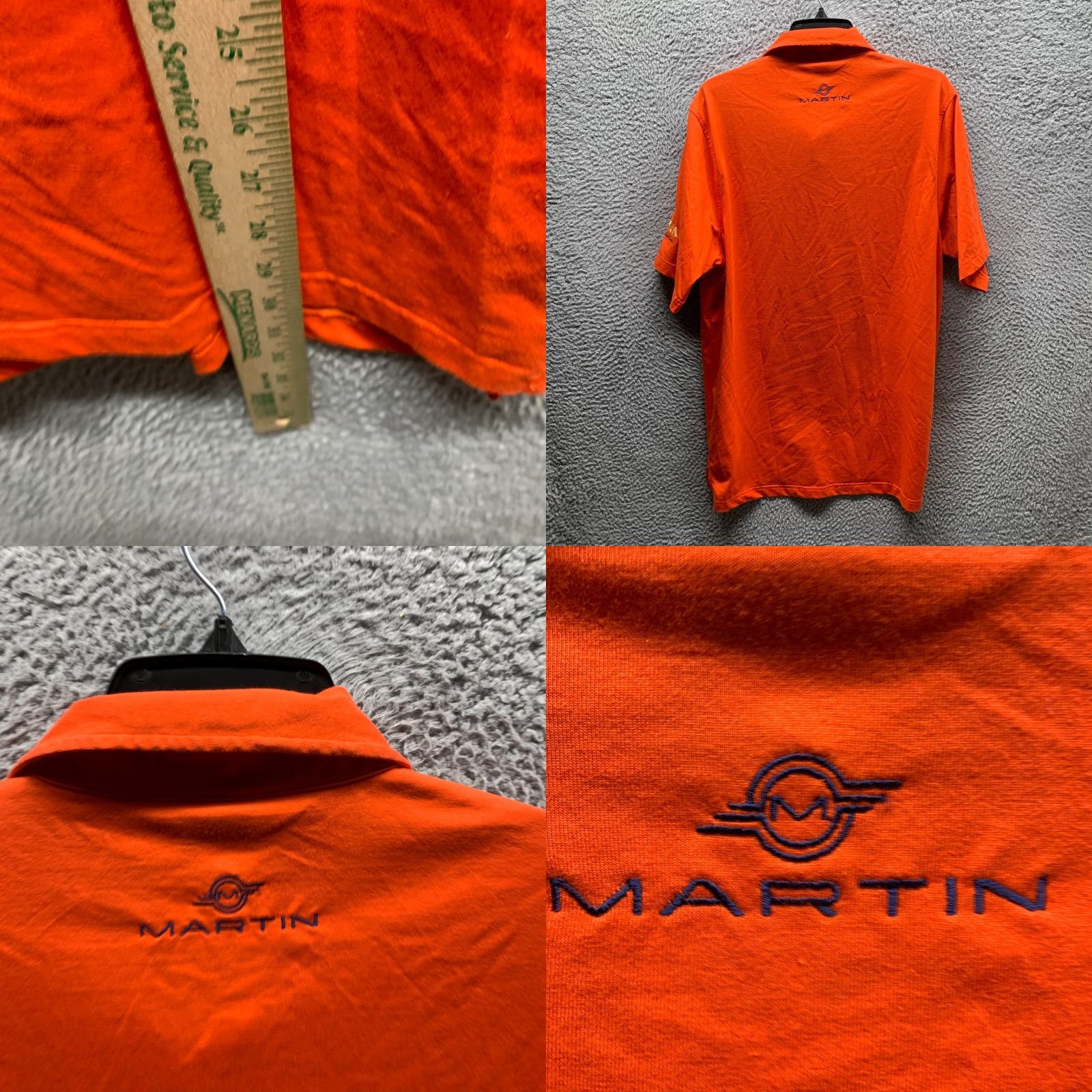 Vintage Martin Polo Shirt Adult Medium Orange Golf Mens Polo Shirt 90s Sports Timeless Casual Short Sleeve Collared Nike? Size US M / EU 48-50 / 2 - 9 Thumbnail