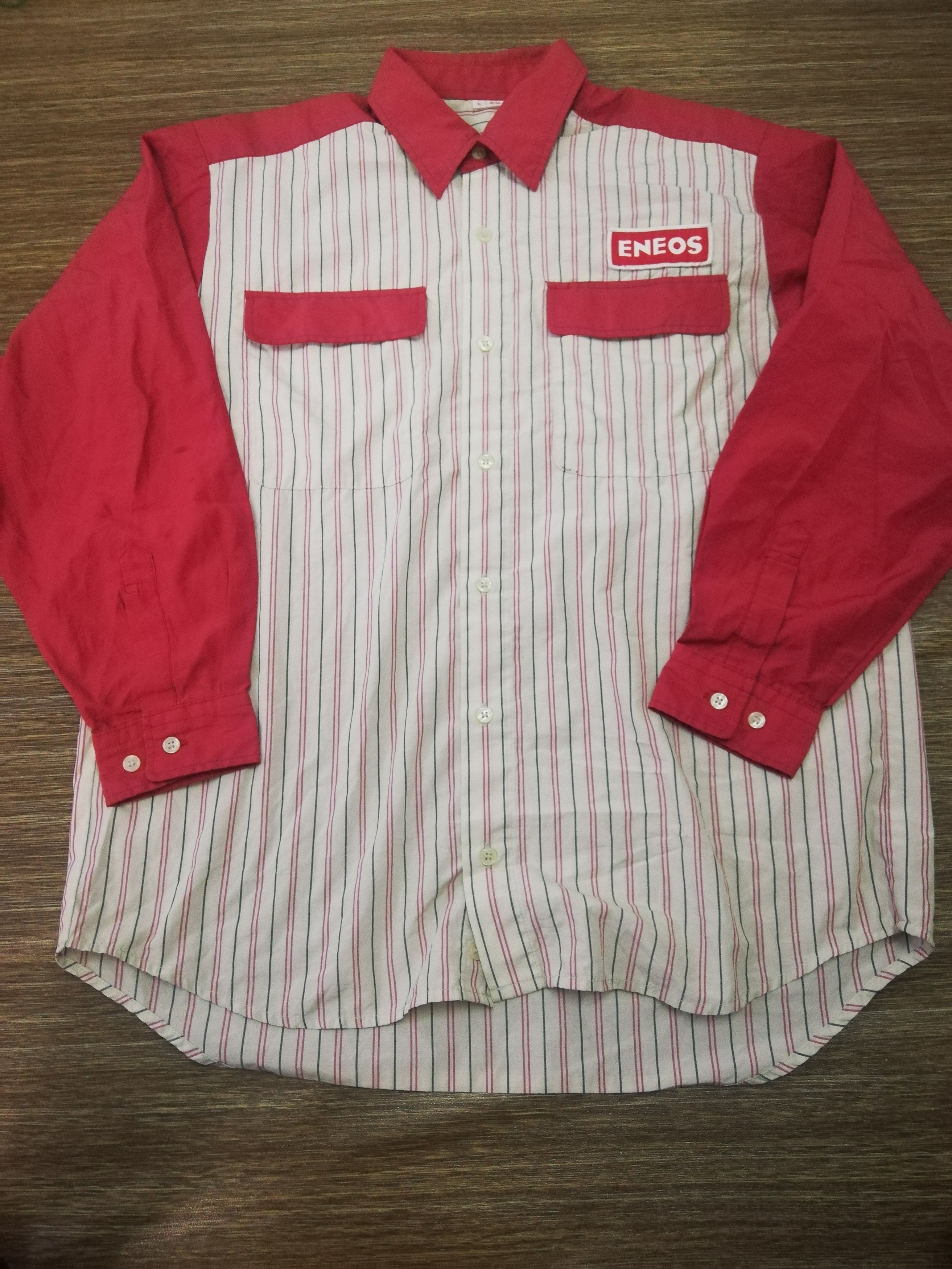 Japanese Brand Vintage ENeos workshirt Size US L / EU 52-54 / 3 - 1 Thumbnail