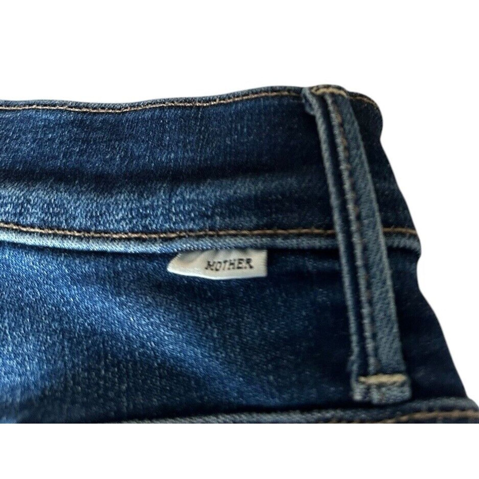 MOTHER MOTHER The Stunner Ankle Fray Jean Womens 25 Dark Skinny Size 25" / US 0 / IT 36 - 13 Thumbnail