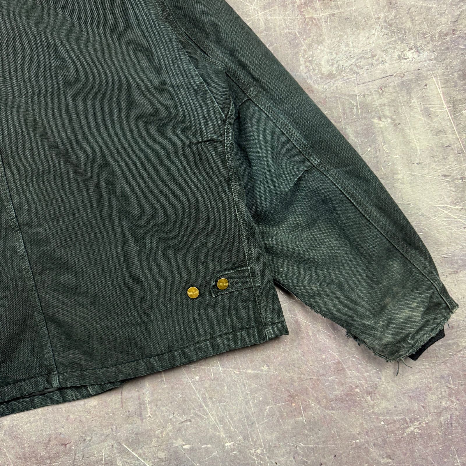 Carhartt × Vintage 90s Faded Black Carhartt Cropped Arctic Work Jacket XL 2380 Size US XL / EU 56 / 4 - 7 Thumbnail