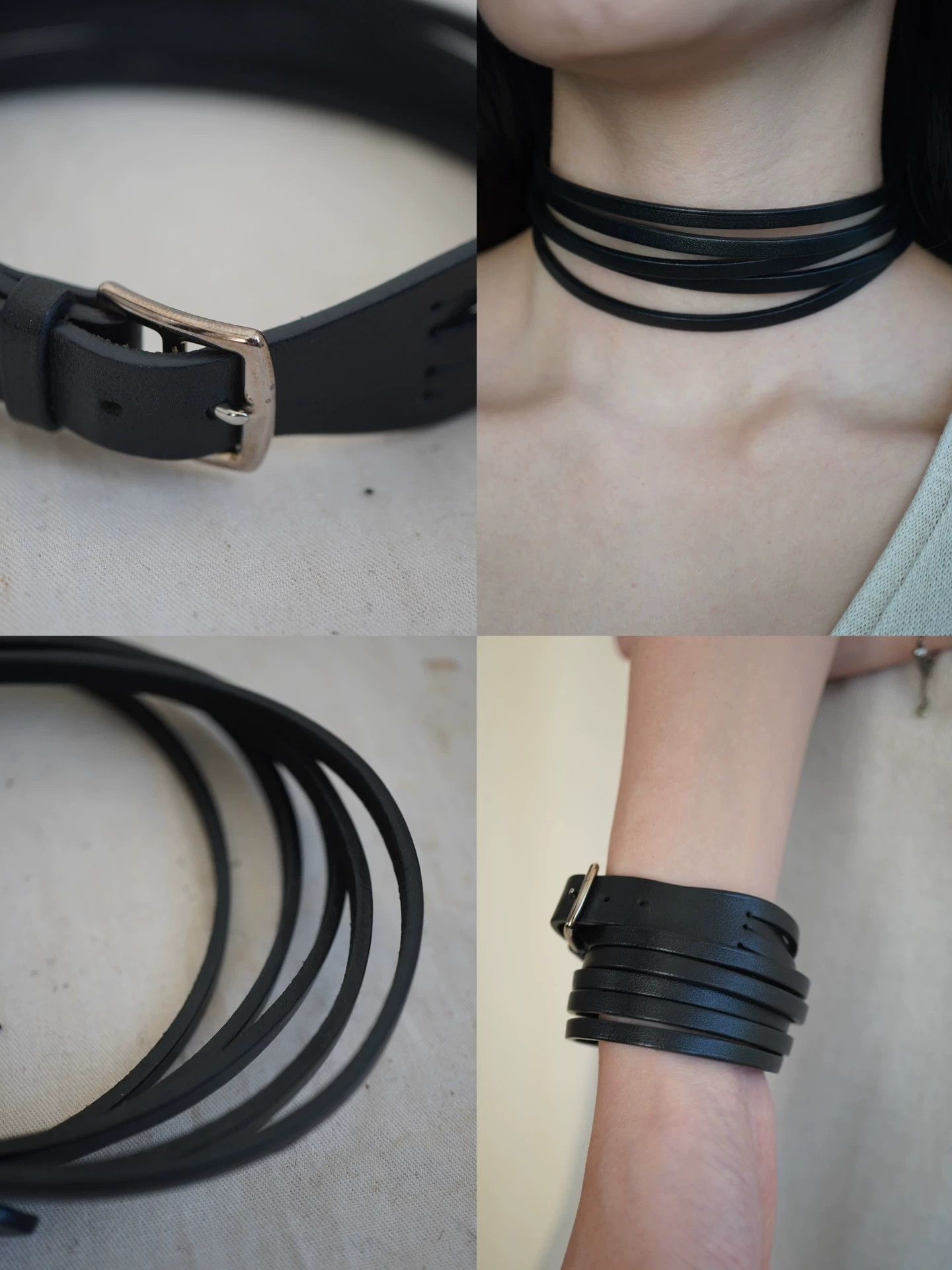 Hermes Hermes 2000s MultiLayer Leather Rope Choker/Bracelet Size ONE SIZE - 9 Thumbnail