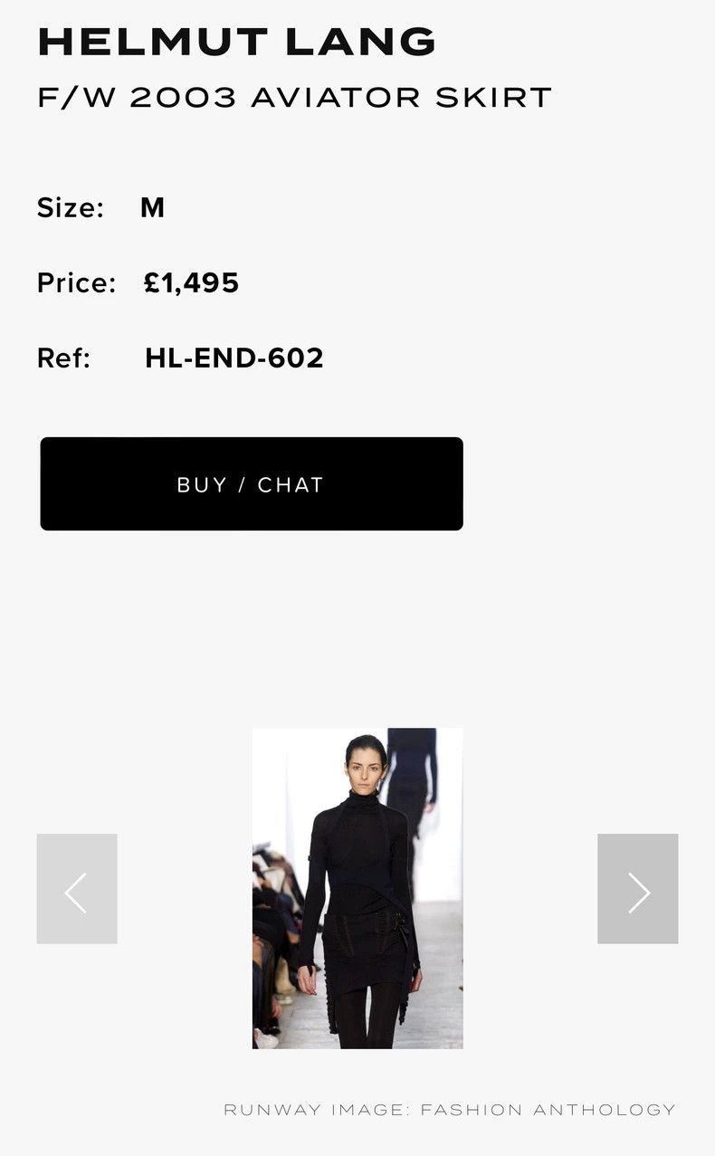 Helmut Lang Helmut Lang size 018Re-edition 03aw pilot rope skirt 2501-N Size 24" / US 00 / IT 34 - 9 Thumbnail