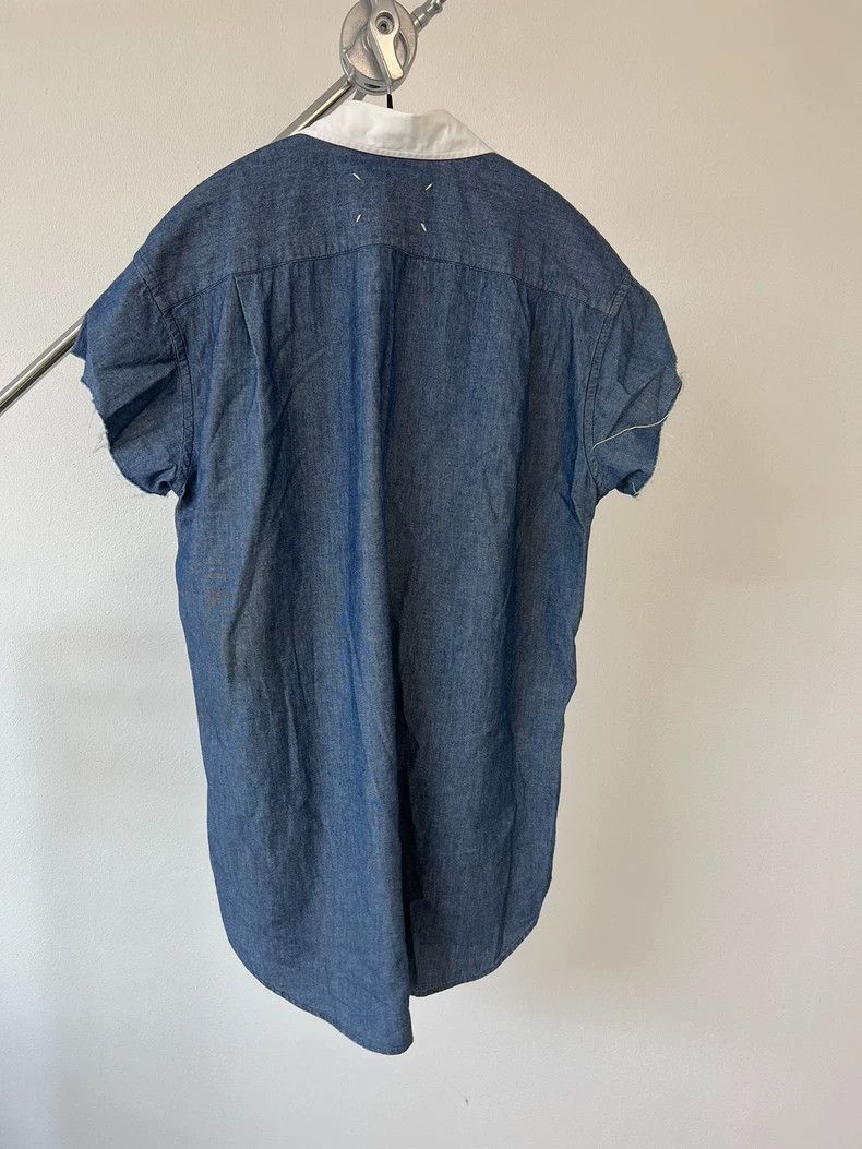 Maison Margiela Maison Margiela Size 36 White label denim short-sleeved shi Size US XS / EU 42 / 0 - 5 Thumbnail