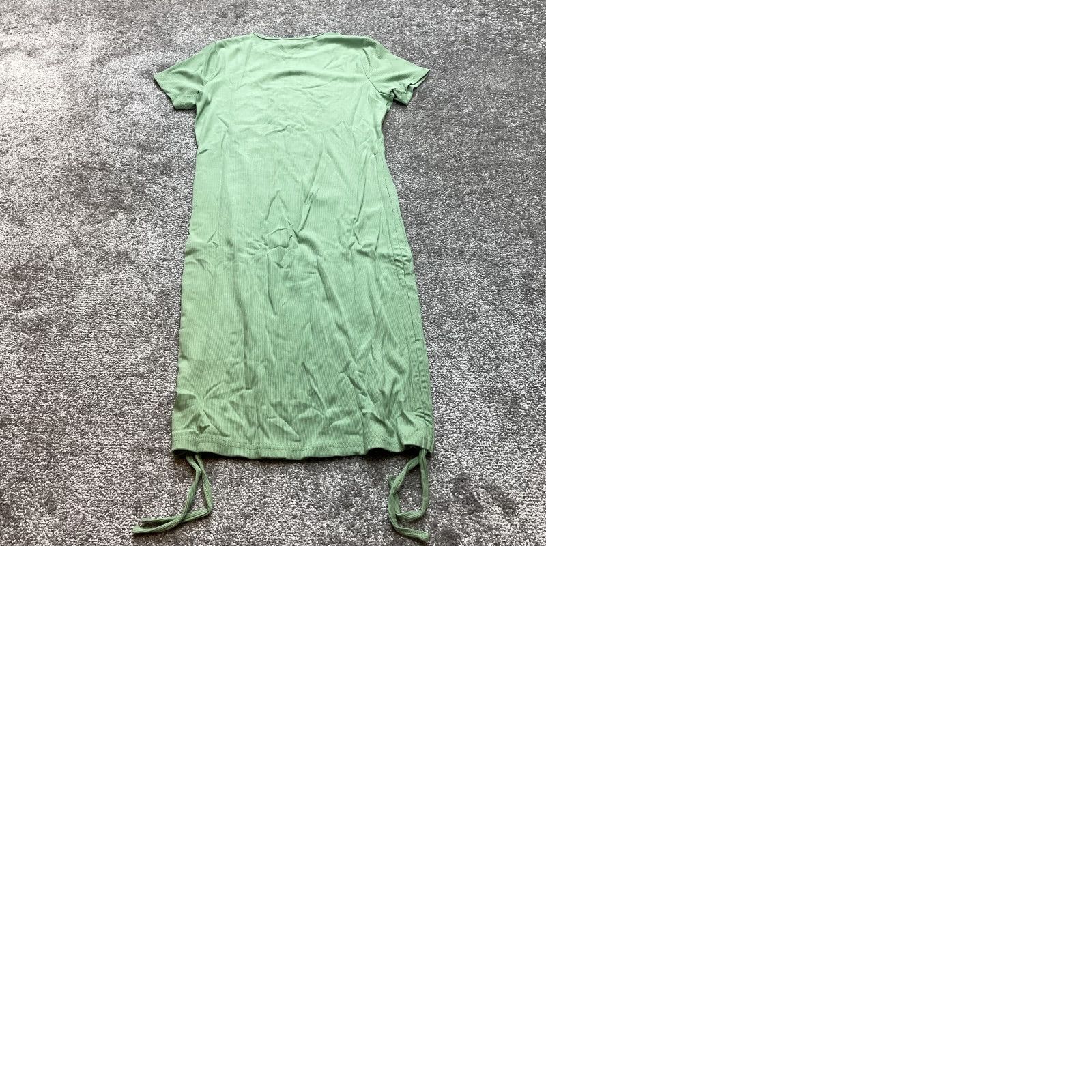 Vintage VINTAGE Papson Shirt Dress Top Womens Medium Light Pea Green Ribbed Stretch Midi New NWT Size M / US 6-8 / IT 42-44 - 9 Thumbnail