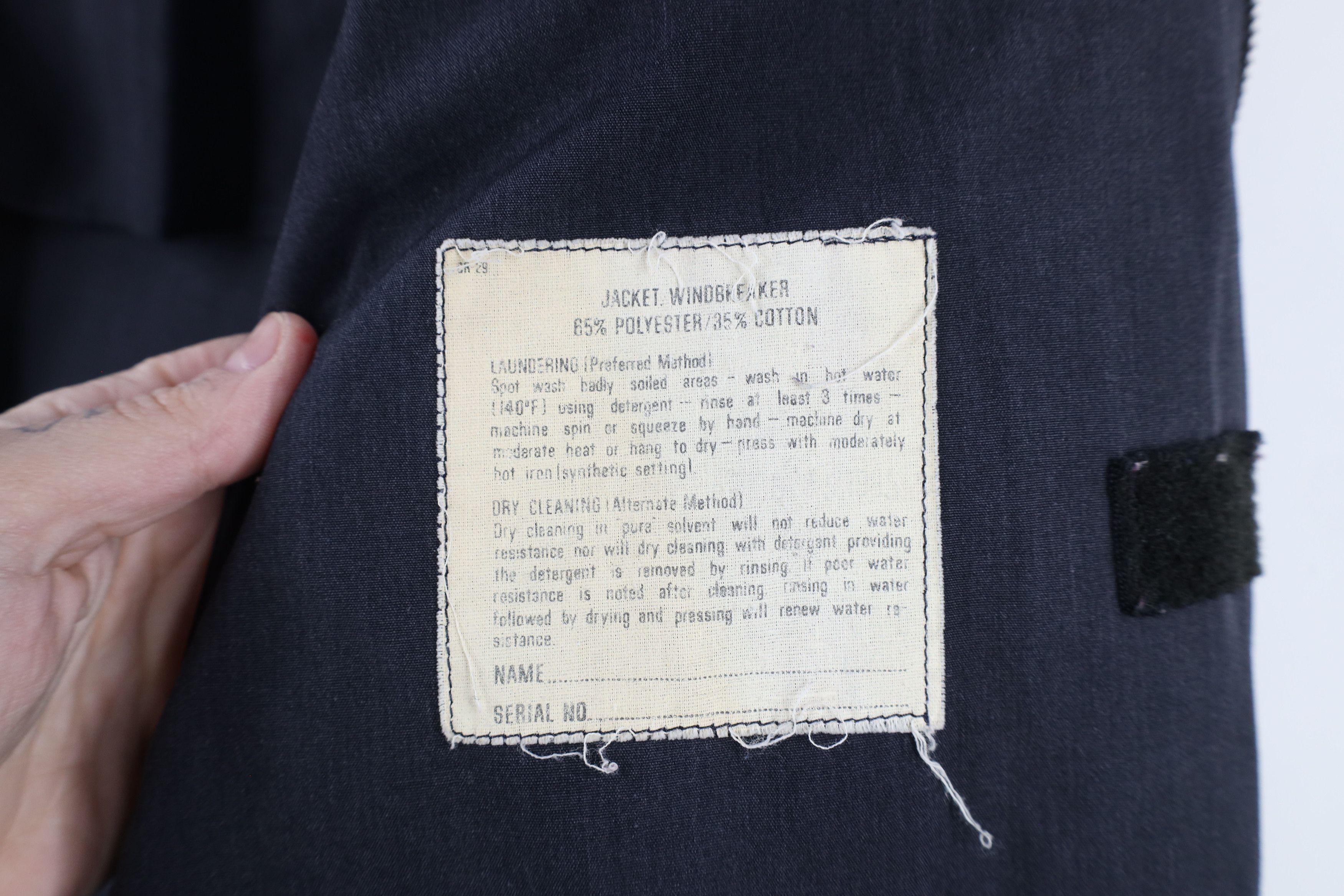 Vintage Vintage 70s 80s Military Officer Windbreaker Jacket Blue USA Size US L / EU 52-54 / 3 - 10 Thumbnail