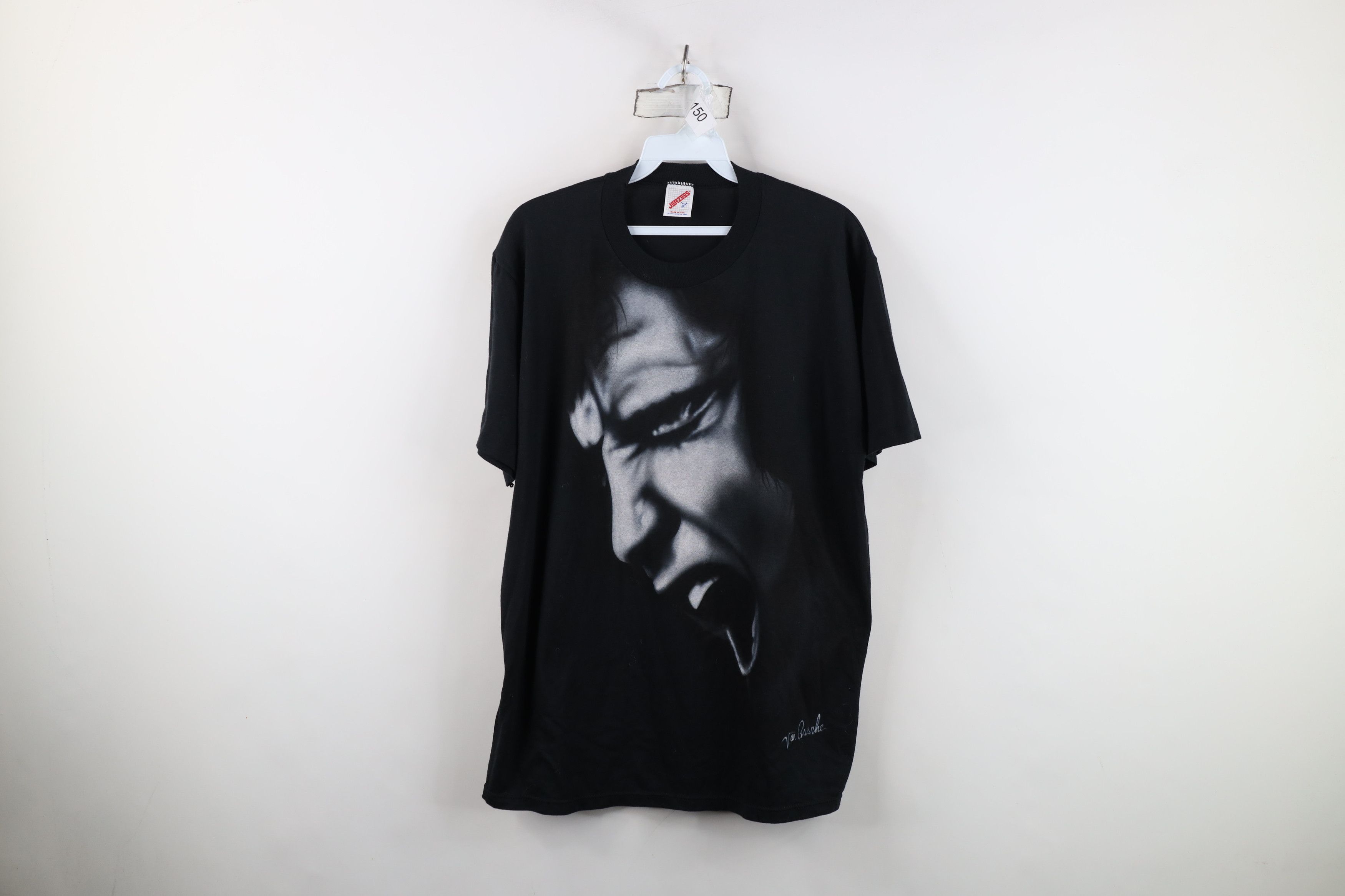 Vintage Vintage 90s Elvis Presley Short Sleeve T-Shirt Black USA Size US L / EU 52-54 / 3 - 1 Thumbnail