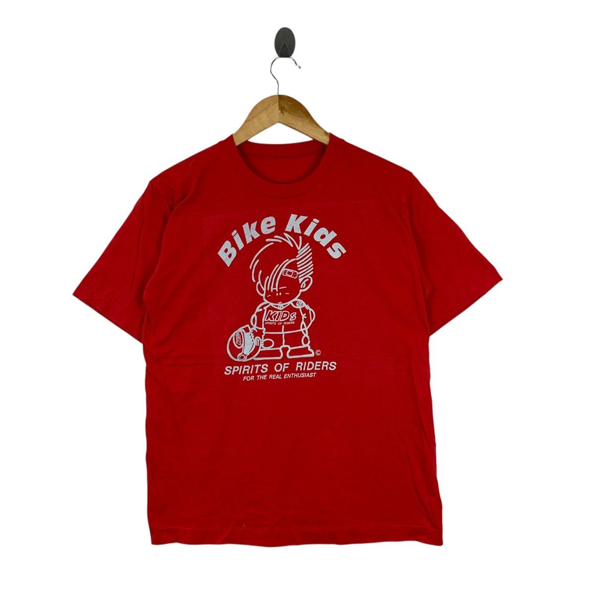 Vintage Vintage 90s BIKE KIDS Spirits Of Riders JapaneseBrand Tshirt Size US S / EU 44-46 / 1 - 1 Thumbnail