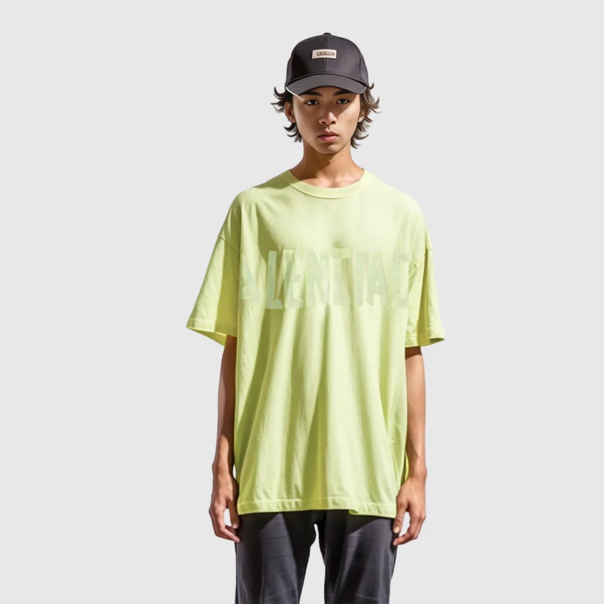Balenciaga o1tr1nto1225 Tape Type T-Shirt Medium Fit in Neon Yellow Size US S / EU 44-46 / 1 - 3 Thumbnail