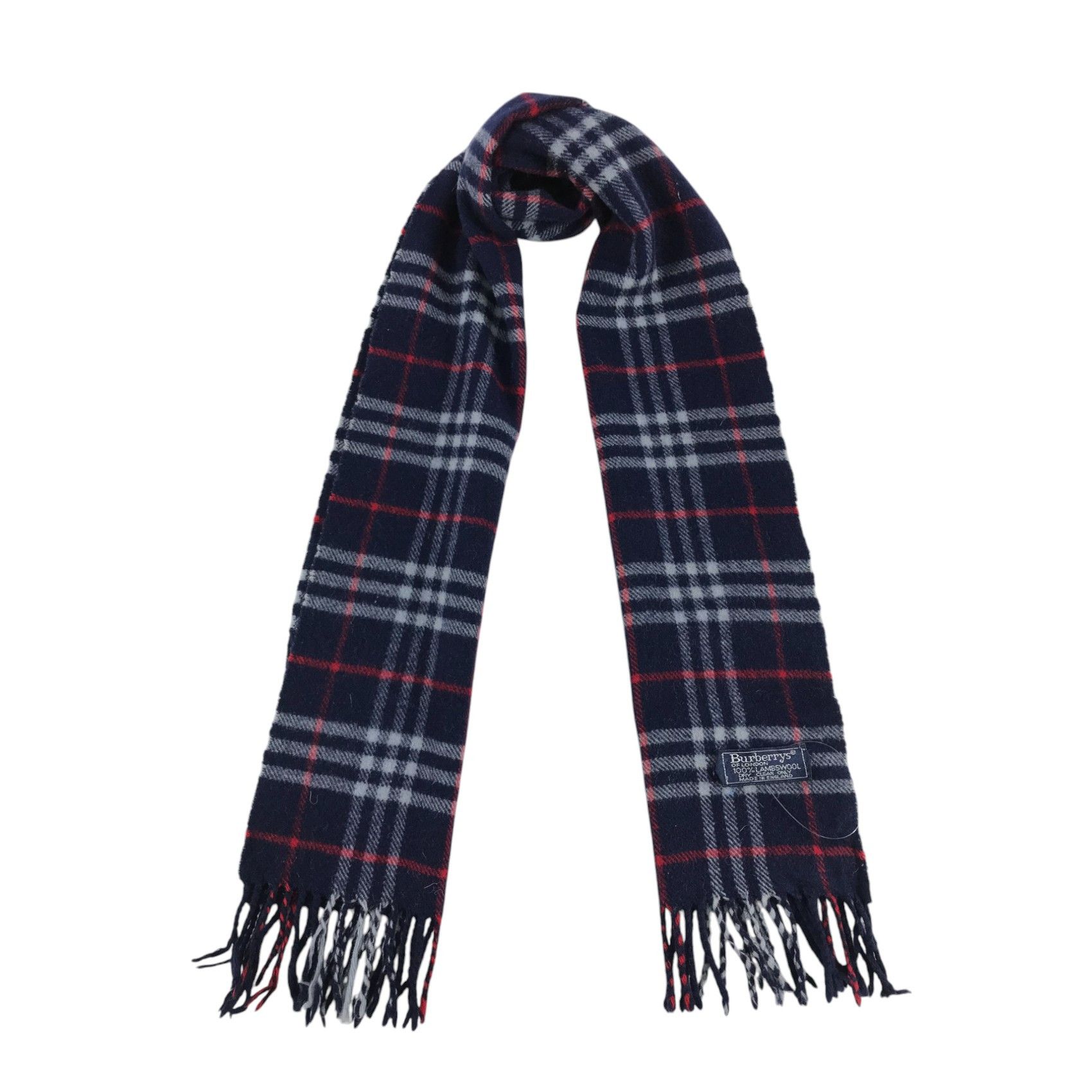 Burberry × Vintage Burberry Scarf / Muffler / Neckwear - WW1517 Size ONE SIZE - 1 Thumbnail